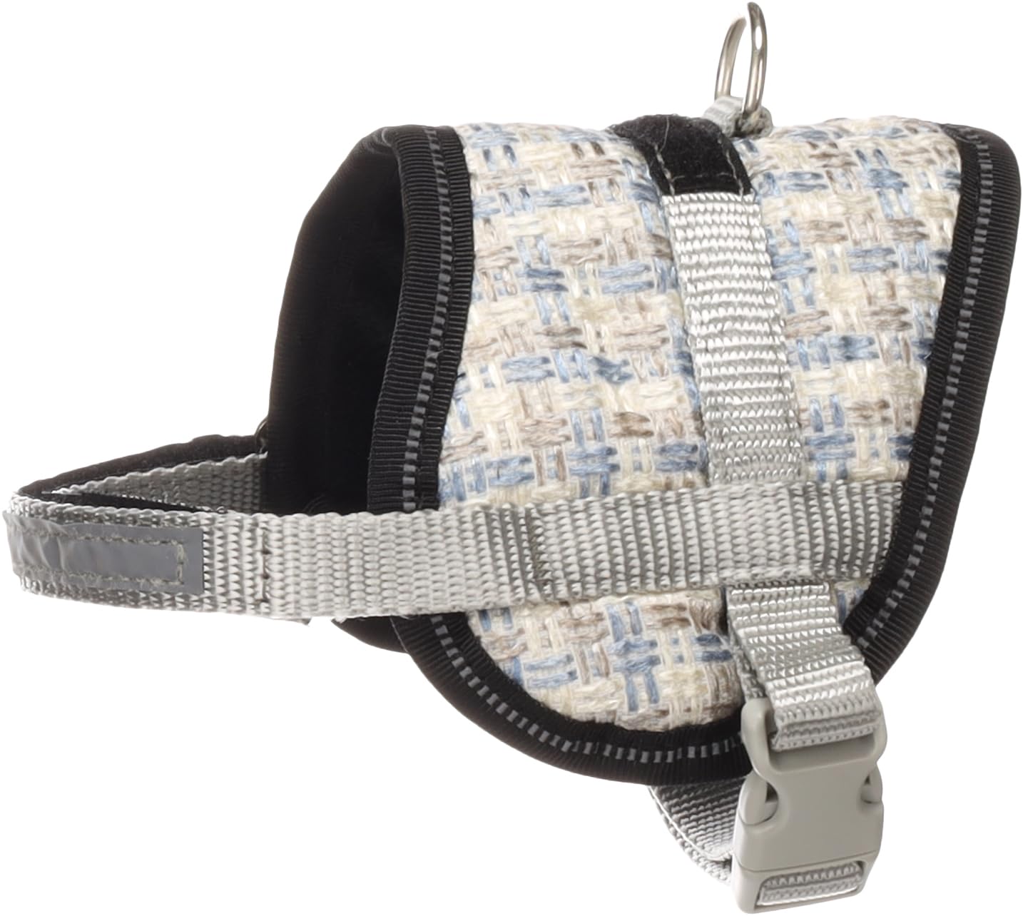 Flamingo Dog Harness Eeny Meeny Blue & Grey M 18-28cm 36-46cm 10cm 15mm