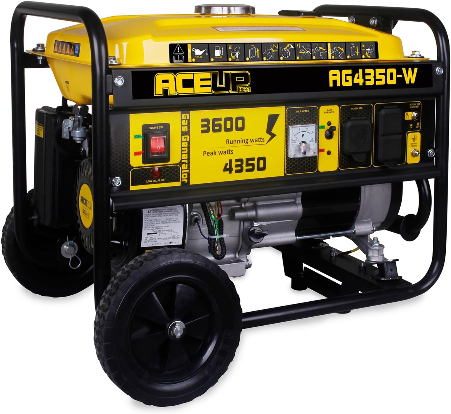 4350W Generator with Whees