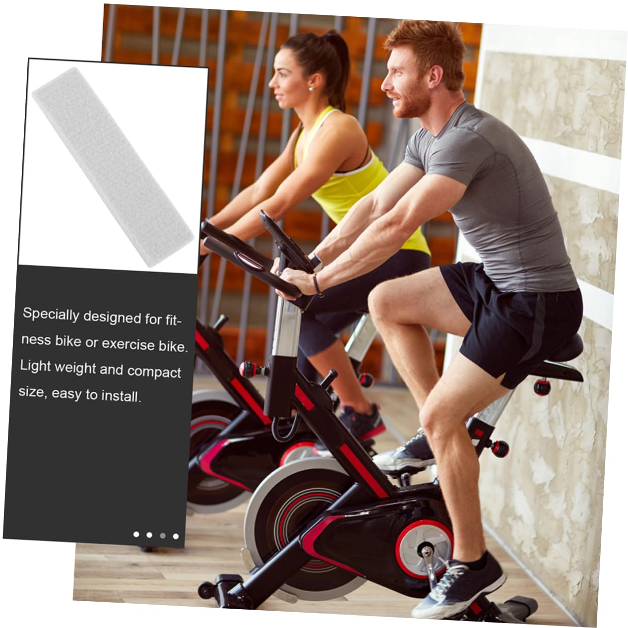 Milisten 6 Pièces Plaquettes de Frein pour Vélo Exercice Compatibles Vélos de Fitness Appartement Feutre Résistant à Usure