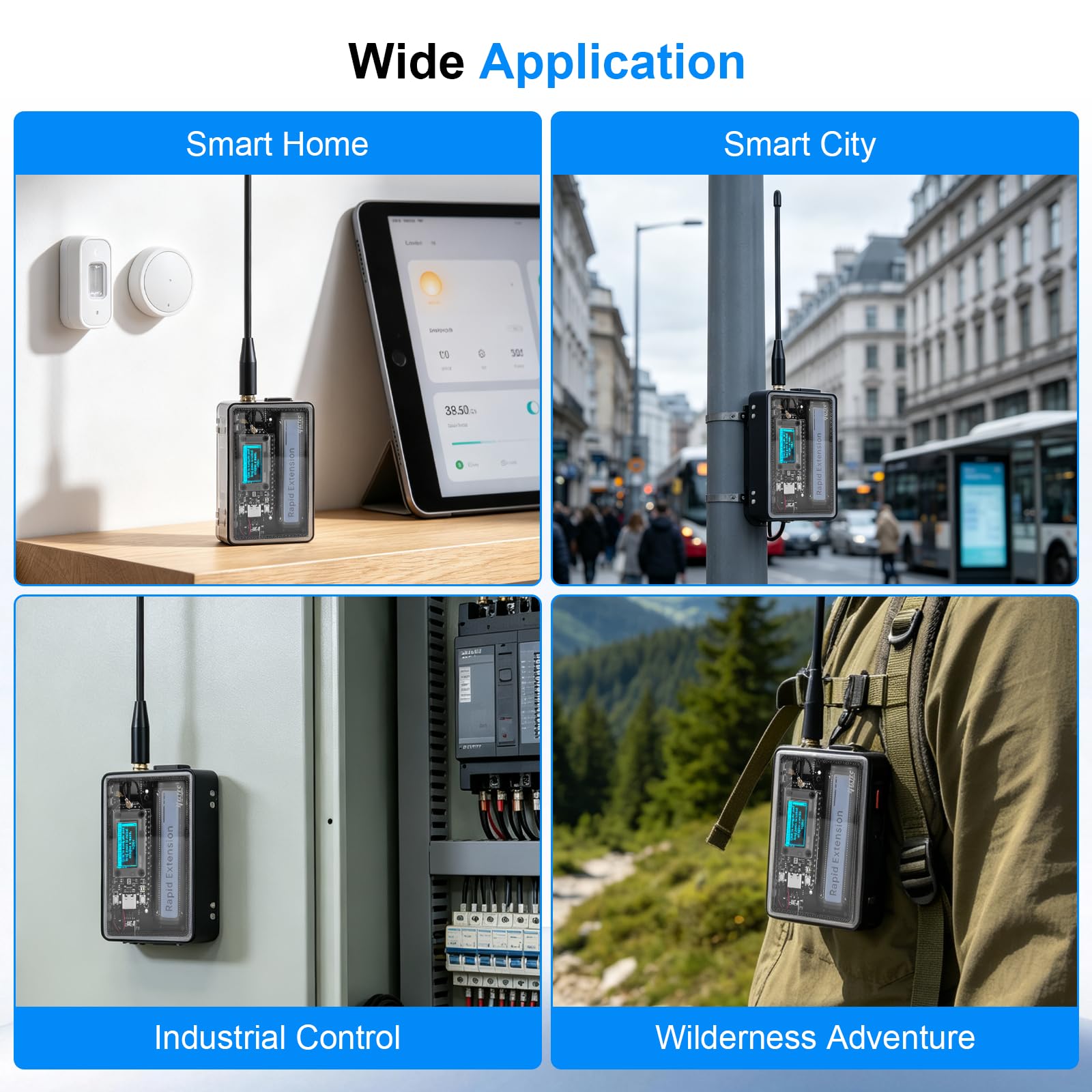 LoRa ESP32 V4 Carte de développement avec capteur TH, module APKLVSR LoRa 32 V4 avec batterie 2800 mAh et GPS, boîtier en verre trempé, ESP32-S3R2, puce LoRa WiFi Bluetooth 1262, pour Arduino