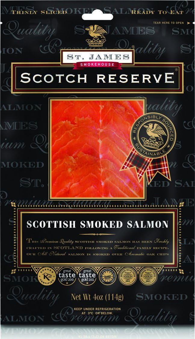 St James Smokehouse Scotch Reserve® Scottish Smoked Salmon (100g)