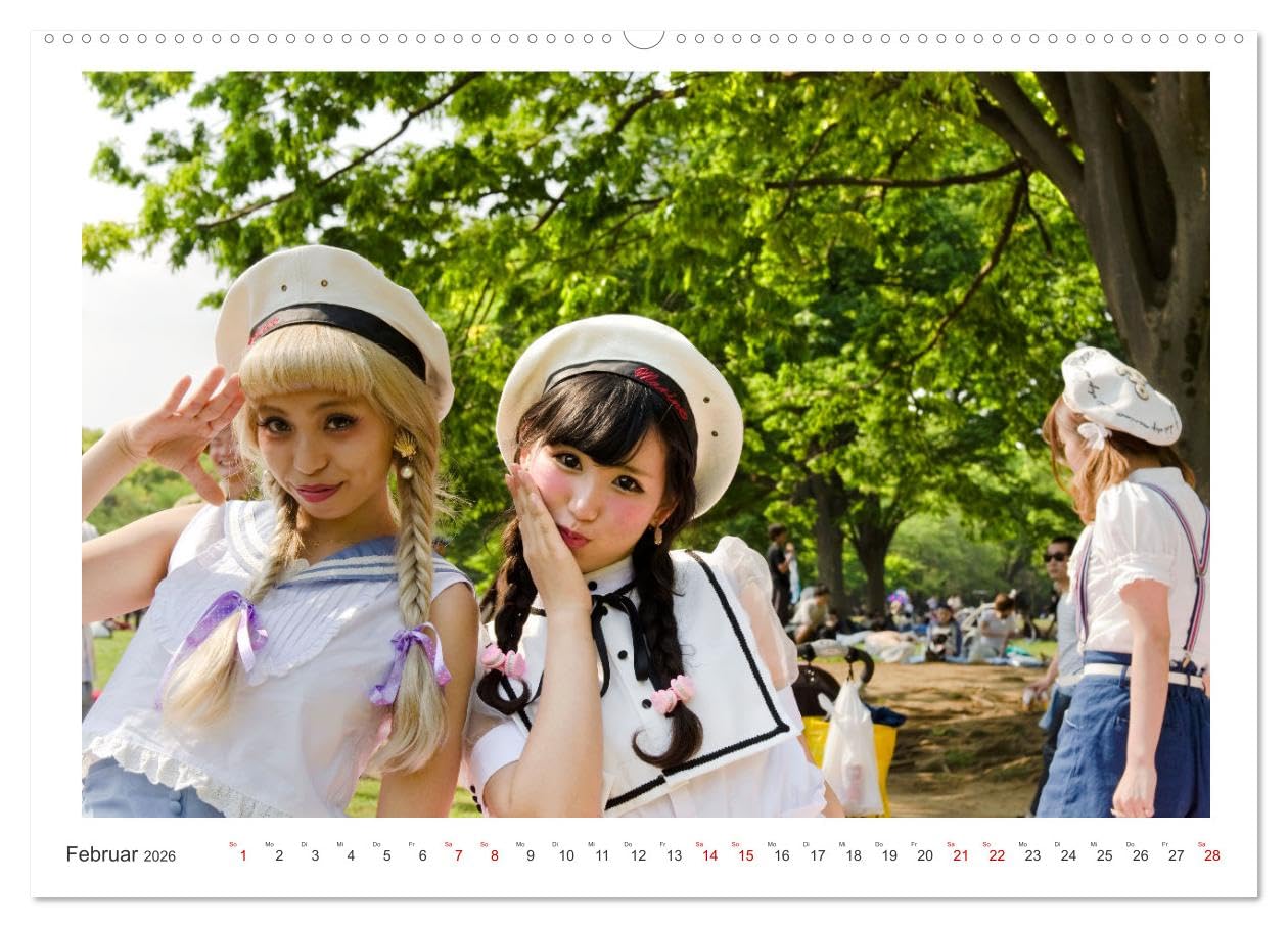 Menschen in Japan (hochwertiger Premium Wandkalender 2026 DIN A2 quer), Kunstdruck in Hochglanz: Streetporträts und Streetfotografie in Kyoto, Kamakura, Yokohama und Tokio (CALVENDO Orte)