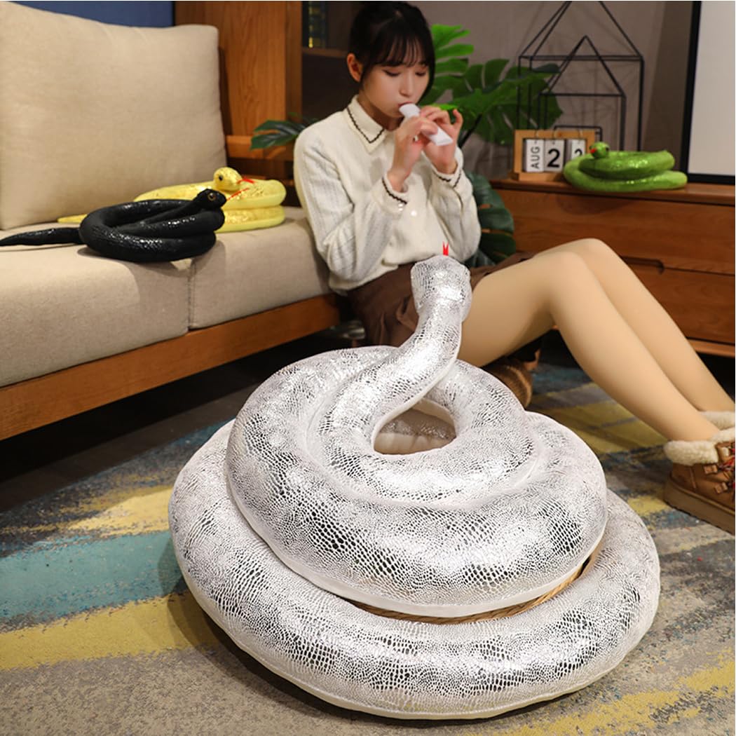 Amazon | yousyu へび ぬいぐるみ 蛇 ニシキヘビ 大きいグリーン