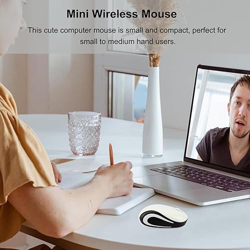 Miniatura 4 de Ratón inalámbrico lindo mini mouse de computadora de bolsillo portátil compacto portátil de viaje USB Ratones ópticos 3 botones 1000 DPI Ratones