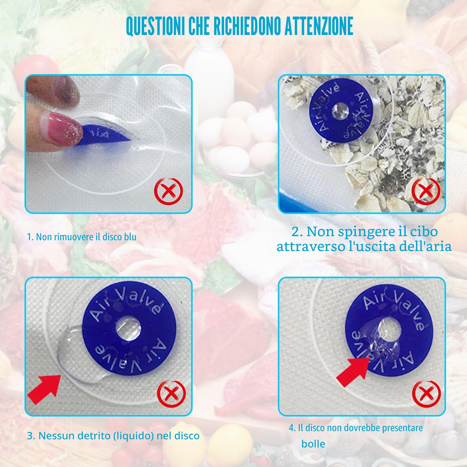 30 sacchetti sottovuoto per alimenti, sacchetti sottovuoto riutilizzabili con chiusura lampo valvola, sacchetti per congelatore Bpa liberi Sous Videv sacchetti sottovuoto per frutta, verdura