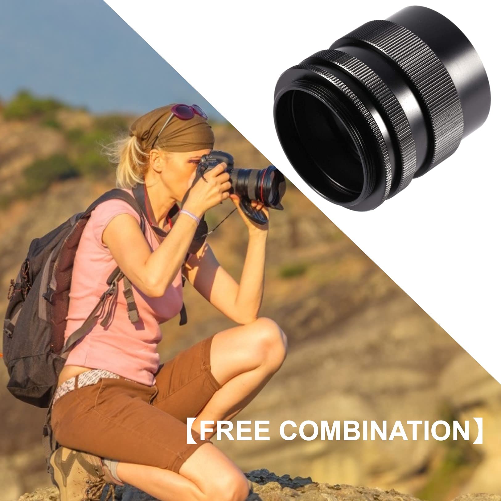 Pierścień przedłużający do makrofotografii m42 tube zestaw do montażu śrubowego pierścienia przedłużającego M42 42 mm, adaptery 9 mm, 16 mm, 30 mm do lustrzanek Tubes d'extension