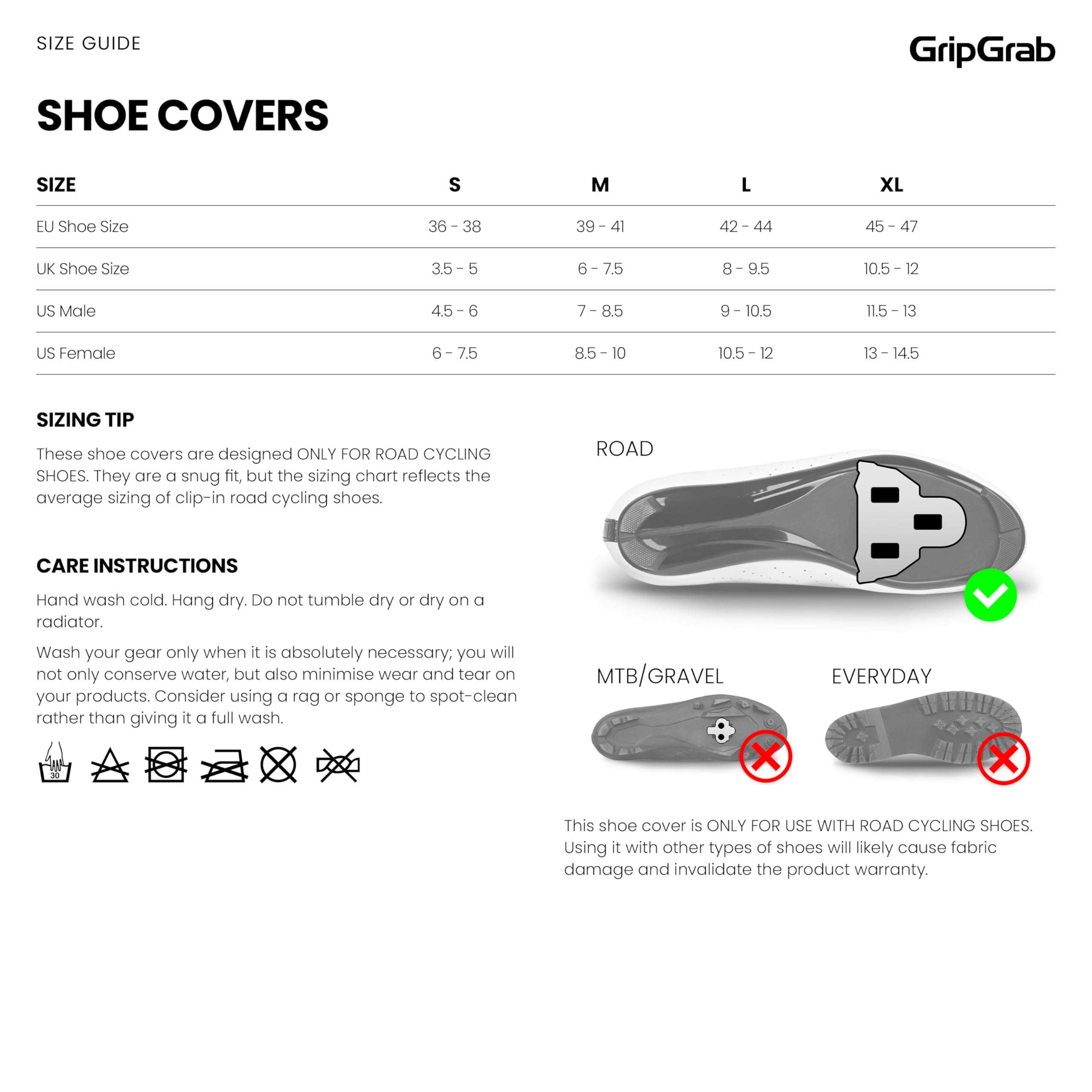 GripGrab Gripgrab Copriscarpe Impermeabile per Bici da Strada per Ciclismo Invernale Calzari MTB Bicicletta da Corsa Shoe Cover - Corpriscarpe Ciclismo Unisex Adulto