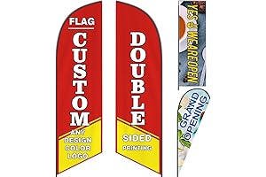 Custom Feather Flags for Business Double Sided Printing