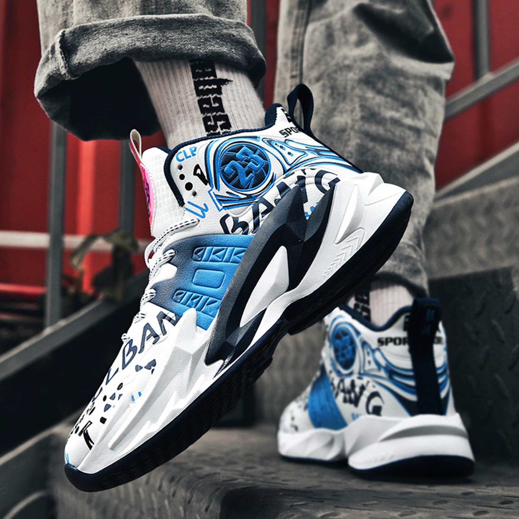 Buty Do Koszykówki Buty Do Biegania Buty Sportowe Buty Do Chodzenia Buty Sportowe Buty Treningowe(41 EU, Z11)