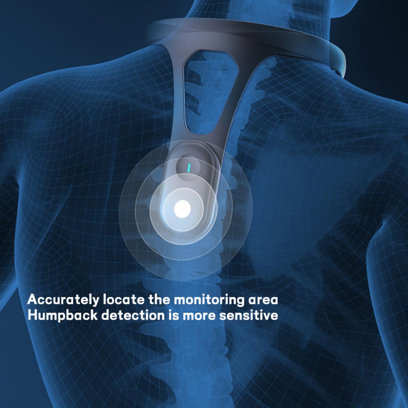 Correttore Di Postura Con Cinturina Regolabile Smart Vibration Reminder Braces Posteriori Superiori, Controllare La Postura In Tempo Reale, Senza Cinturine, Migliorare La Salute E Il Temperamento