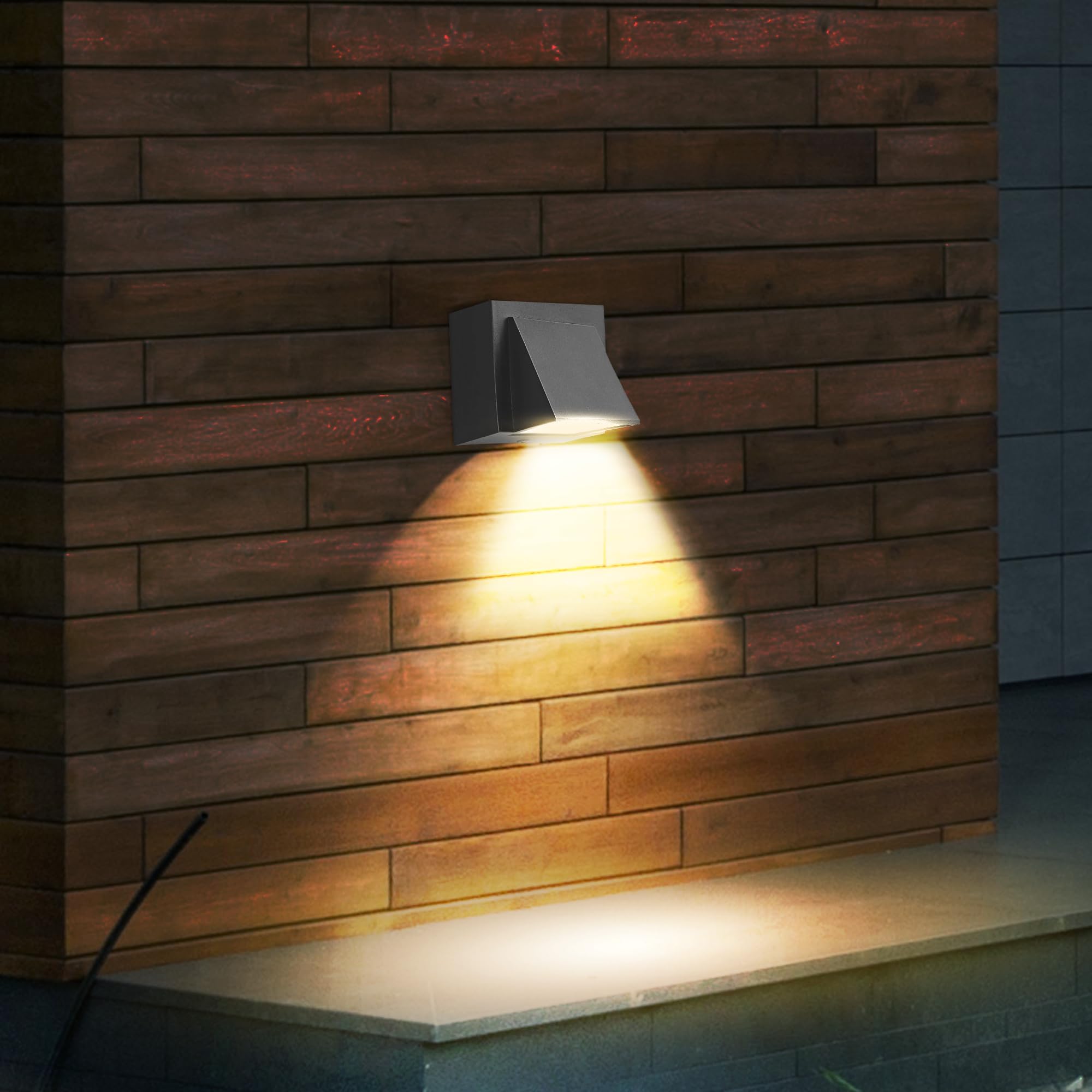 Murphy 5-Watt K-Type Up Down Outdoor LED Wall Light with Aluminium IP65 Grade Waterproof Body Warm White, Pack of 1 (with 2 Years Warranty)