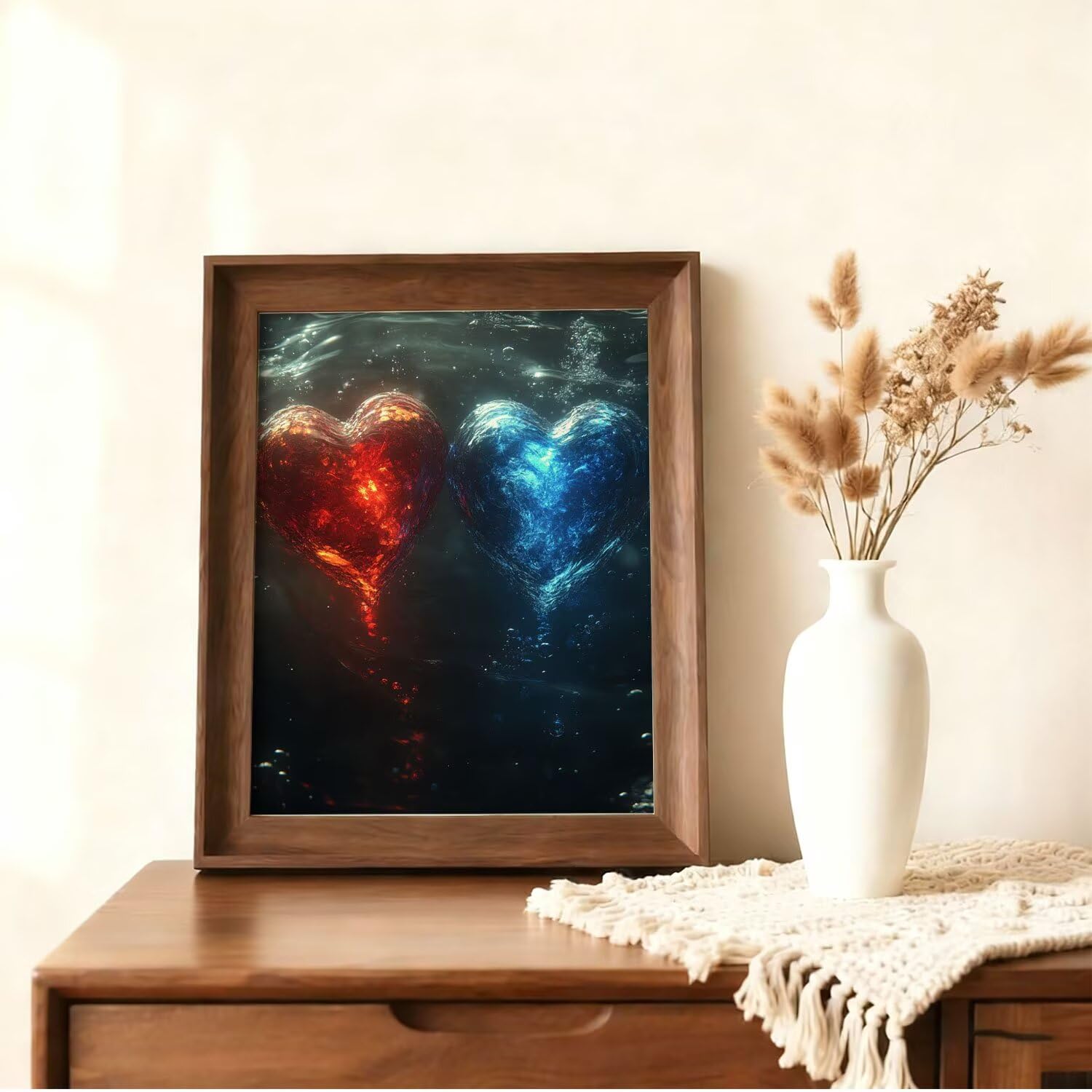 Diamond Painting Rêve Amour Mosaique Loisir Creatif Kit, Diy Diamond Point de Croix Broderie, Cristal Art Kit Peinture Diamant, Automne Halloween Decoration Murale, Cadeau de Noel 90x120cm W-l-842