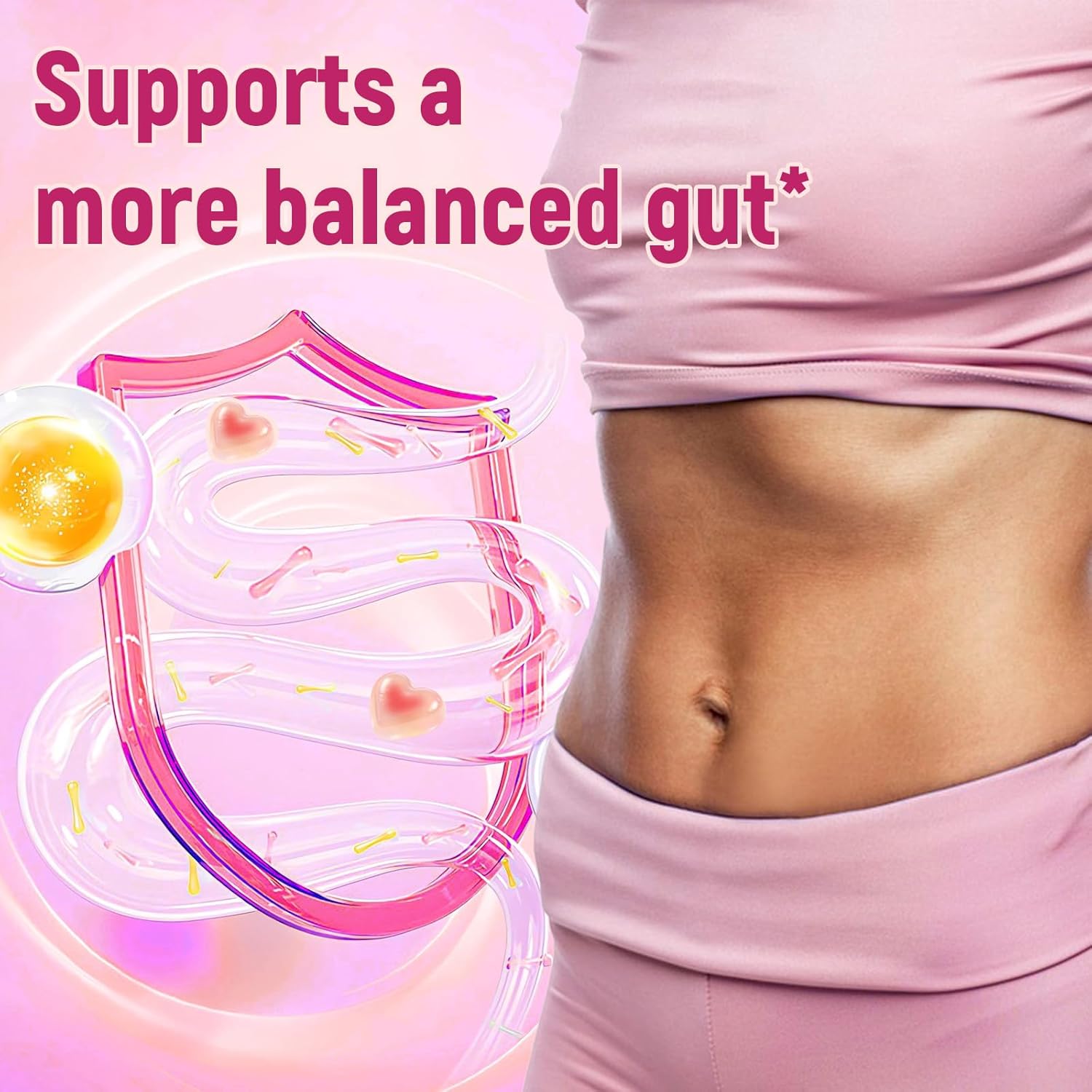 10G Fiber Gummies with Collagen Peptides, Hyaluronic Acid, Vitamin C, ACV, 30 Billion CFU Probiotics – Sugar Free Collagen Gummy for Skin, Hair & Nails – Digestive Health Support – 60 Cts - Image 3