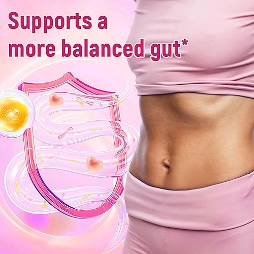 Miniatura 3 de Gomitas de fibra de 0.35 onzas con péptidos de colágeno, ácido hialurónico, vitamina C, ACV, 30 mil millones de probióticos UFC, gomitas de colágeno