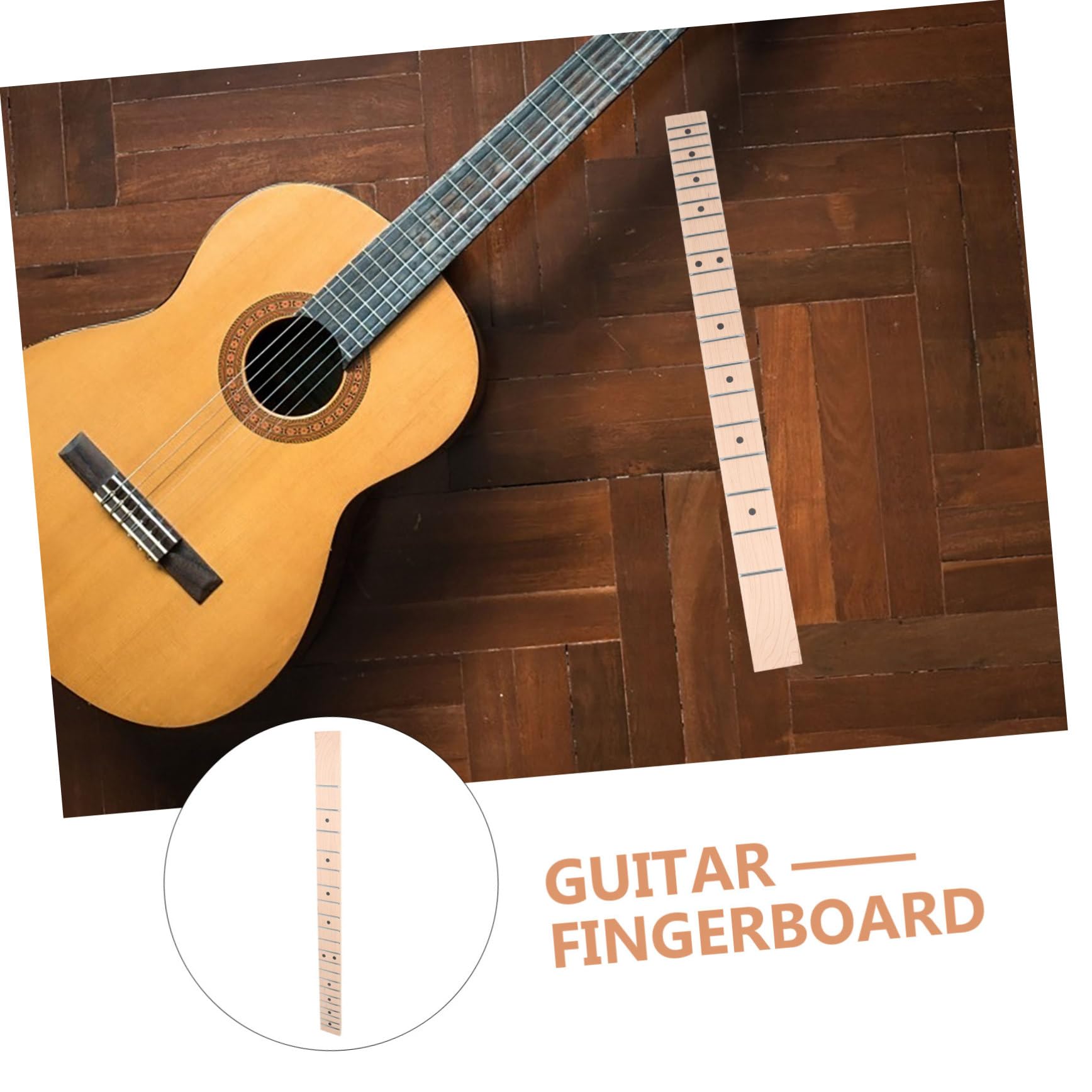 ibasenice 5pezzi Chitarra Elettrica Con Tastiera Acero Collo Sostitutivo Per Chitarra Elettrica Con Tasti Facile Da Installare e Resistente Per Chitarre Folk e Elettriche