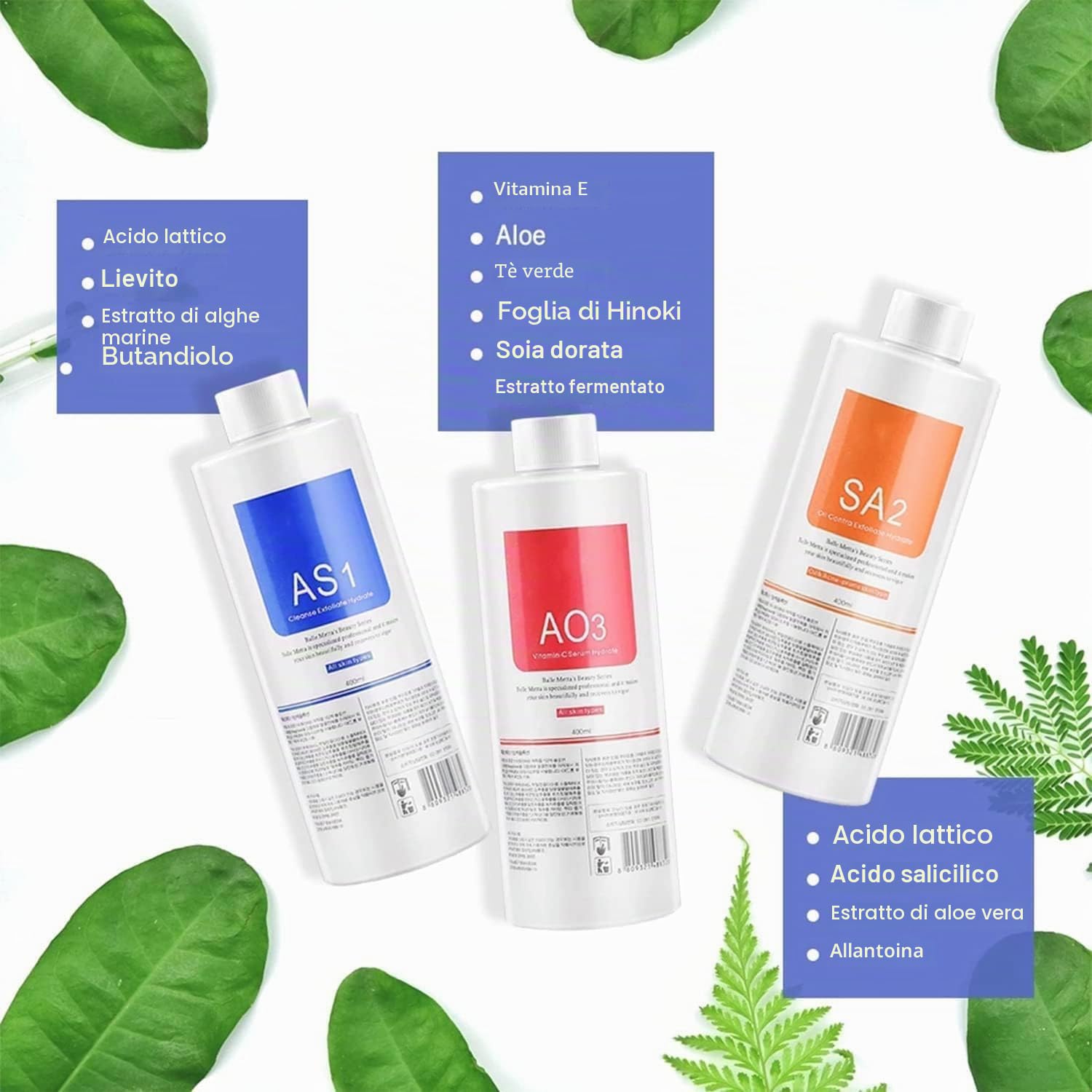 Cura della pelle bellezza del viso Aqua Peel soluzione 400ml per bottiglia pulizia e idratazione viso Face Cleansing