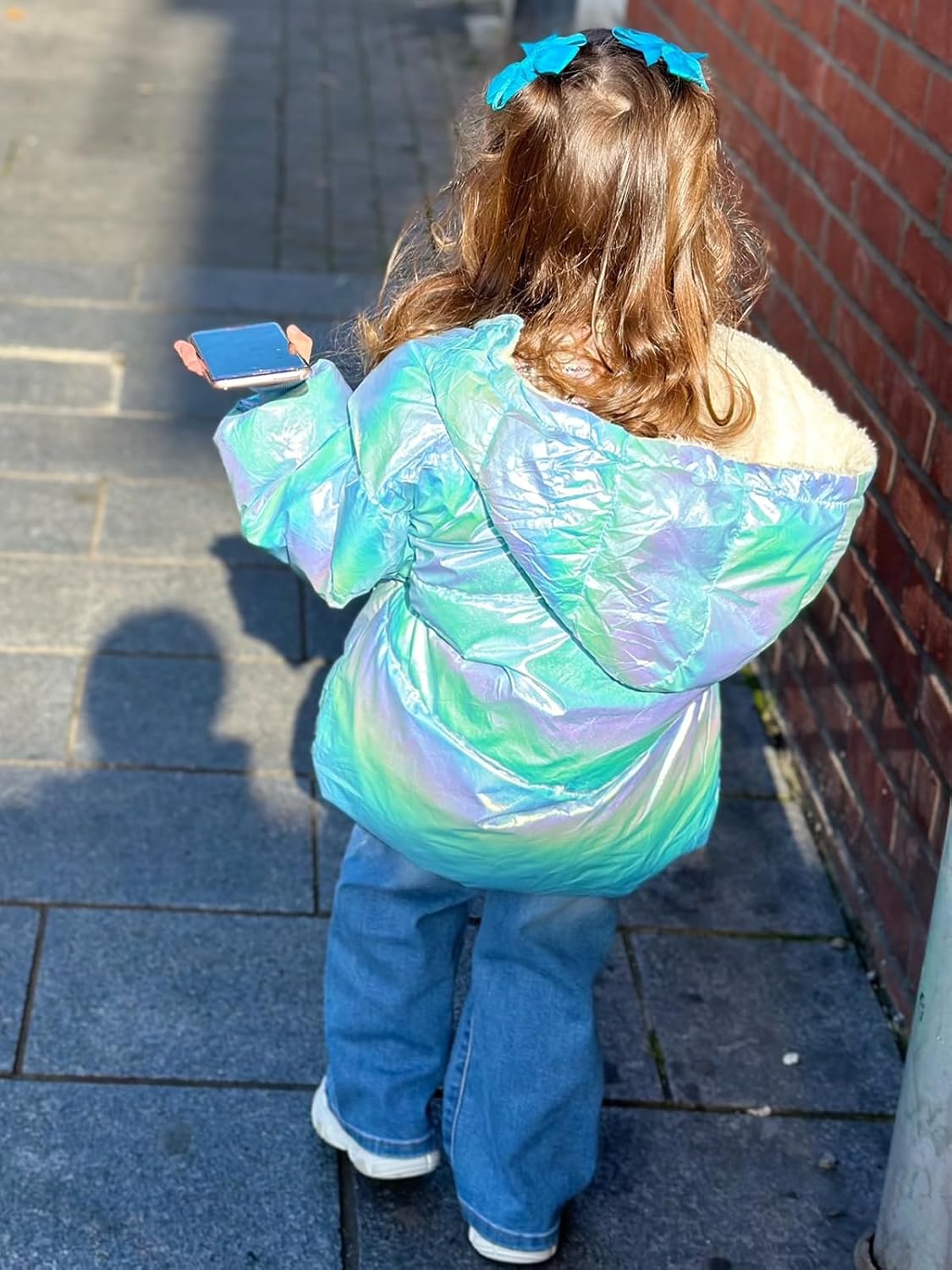 UNICOMIDEA Baby Girl Winter Coat Laser Toddler Jackets Warm Down Outerwear with Hooded for 12M-5T - Image 3