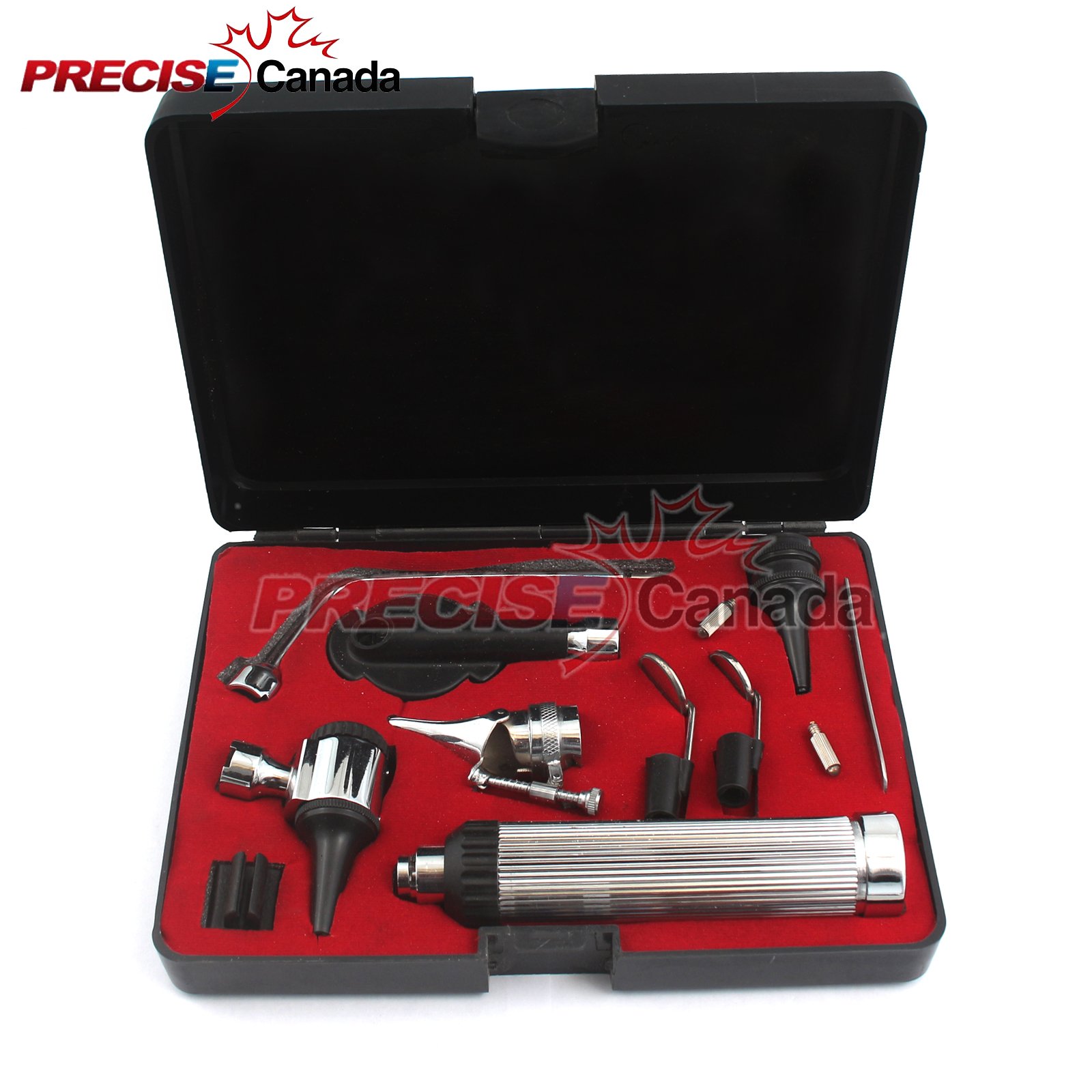 PRECISE CANADA: NEW INCREDIBLE OTOSCOPE SET ENT DIAGNOSTIC INSTRUMENTS+ 2 BULB NEW