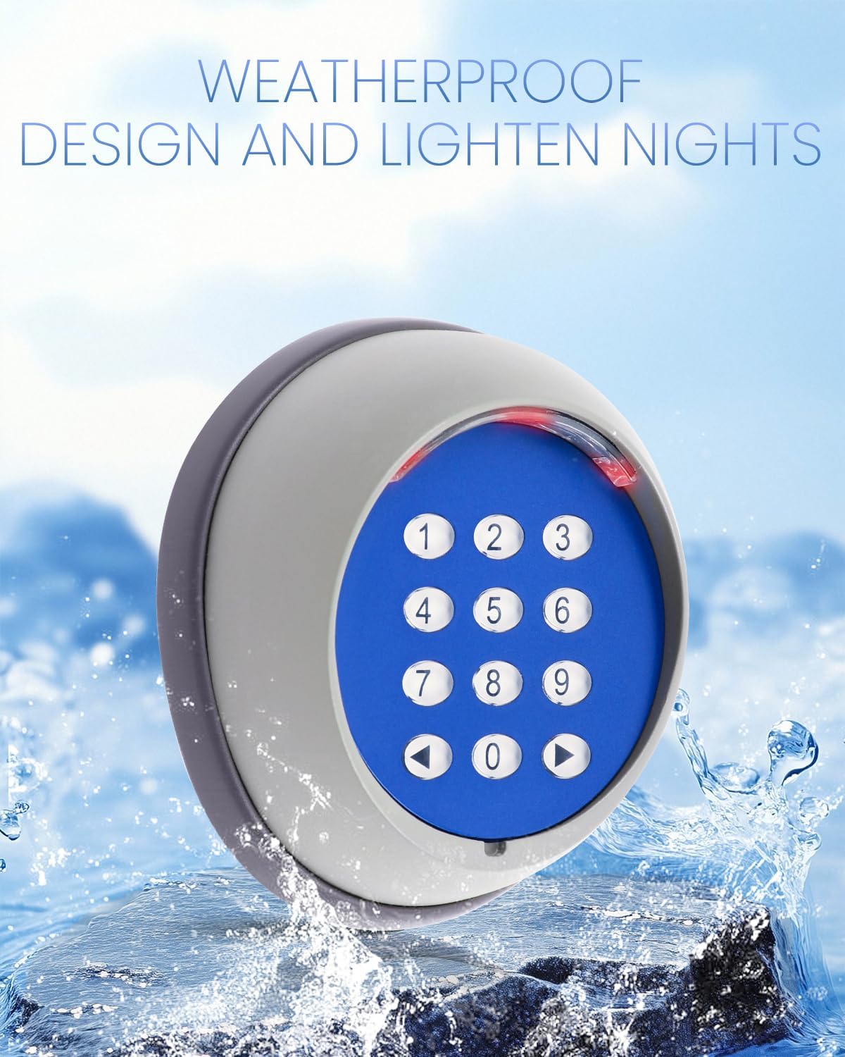 Wireless Keypad Automatic Code Entry Gate Keypad Remote Operator Panel Security Control for Swing Sliding Gate Opener Garage Door Opener Keyless Entry Keypad for Gate Opener Motor