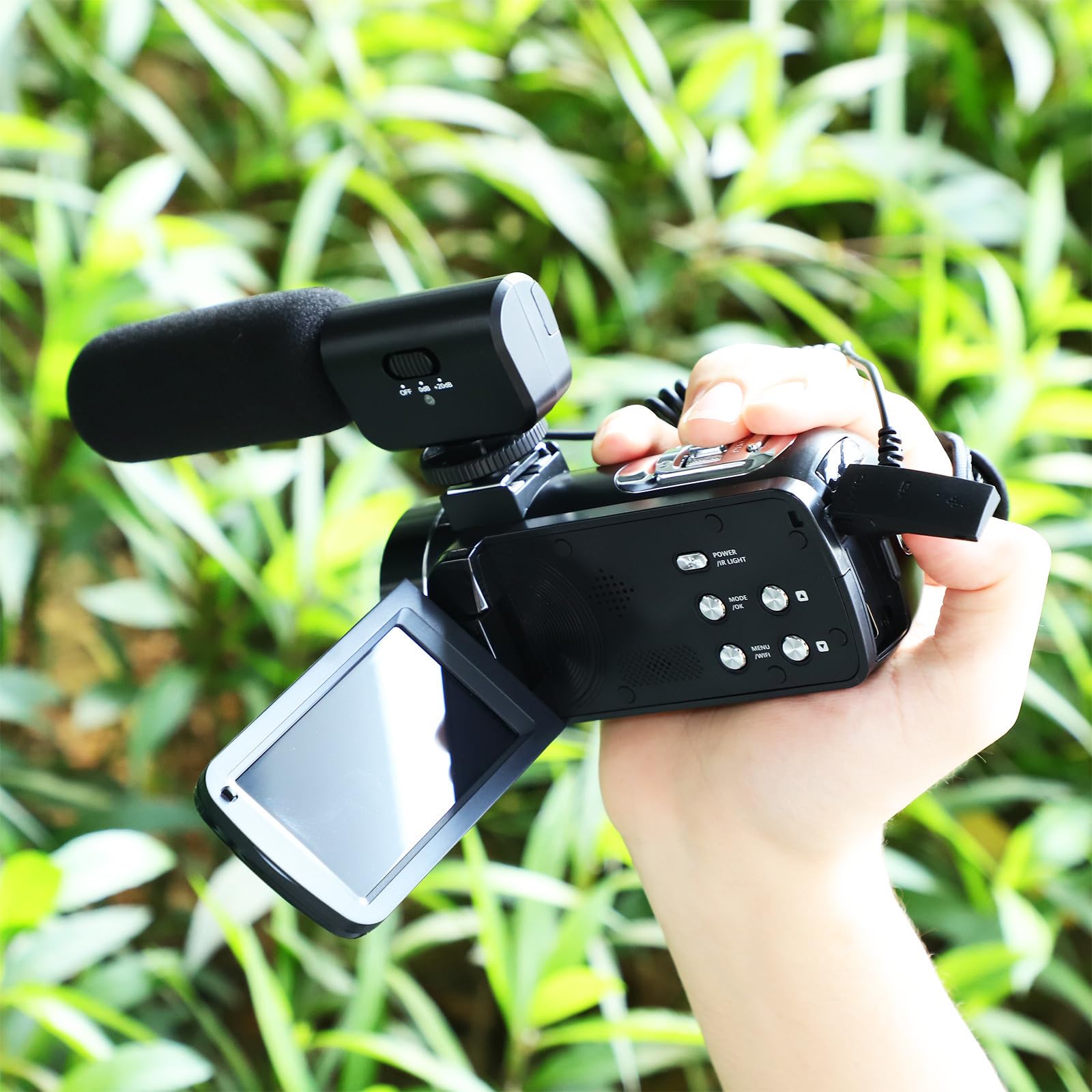 Videocamera Digitale HD Nero Schermo Touch 3 Pollici