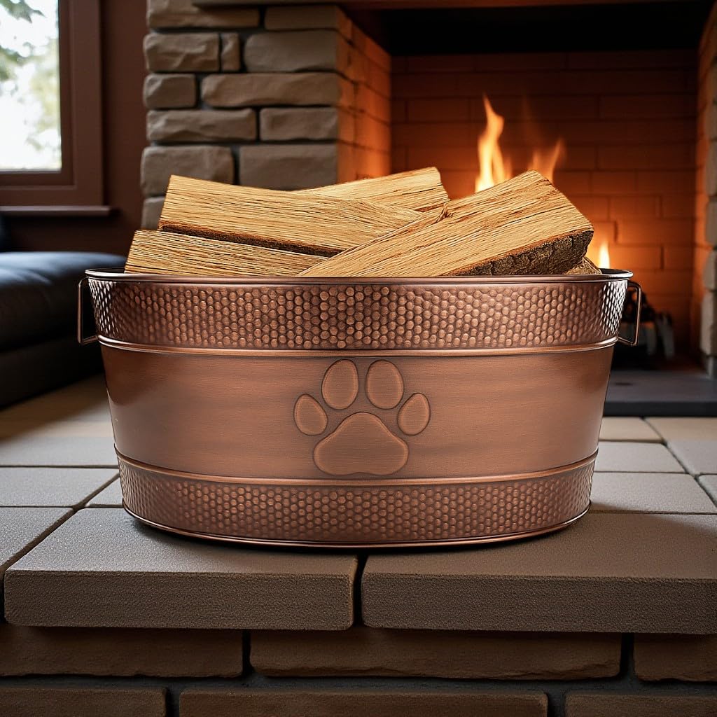 Amazon.com : BREKX 25-Quart Tub for Firewood Storage Rack Log