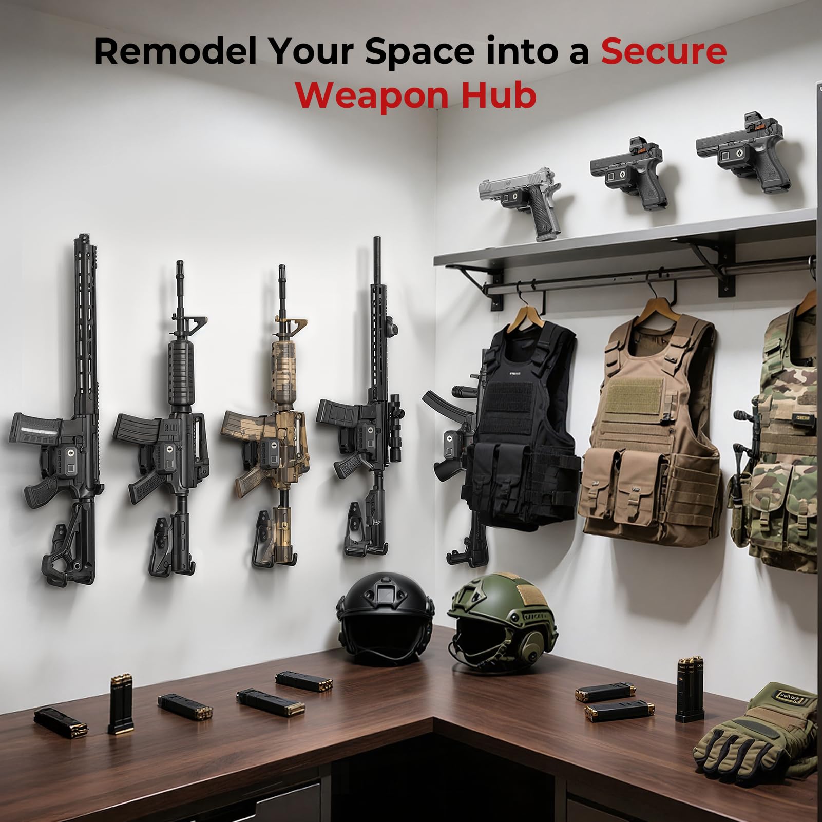 Snapklik.com : ONNAIS Gun Lock Wall Mount - Quick Access Biometric ...