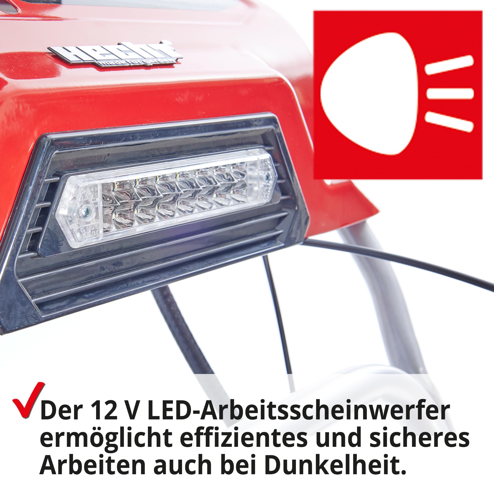 HECHT Benzin Schneefräse 66 cm – 2-stufig mit E-Start | 54 cm Arbeitshöhe, 15 m Auswurfweite, Raupenantrieb, 6 Vorwärts- & 2 Rückwärtsgänge, LED-Scheinwerfer & Griffheizung