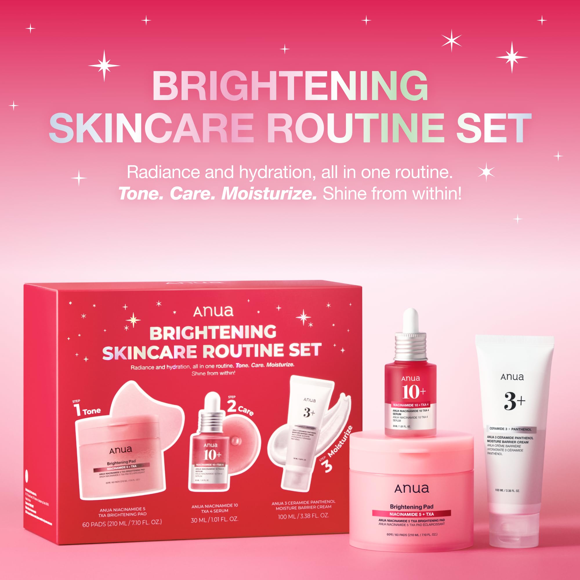 Amazon.com: Anua Brightening Niacinamide Skincare Routine Set