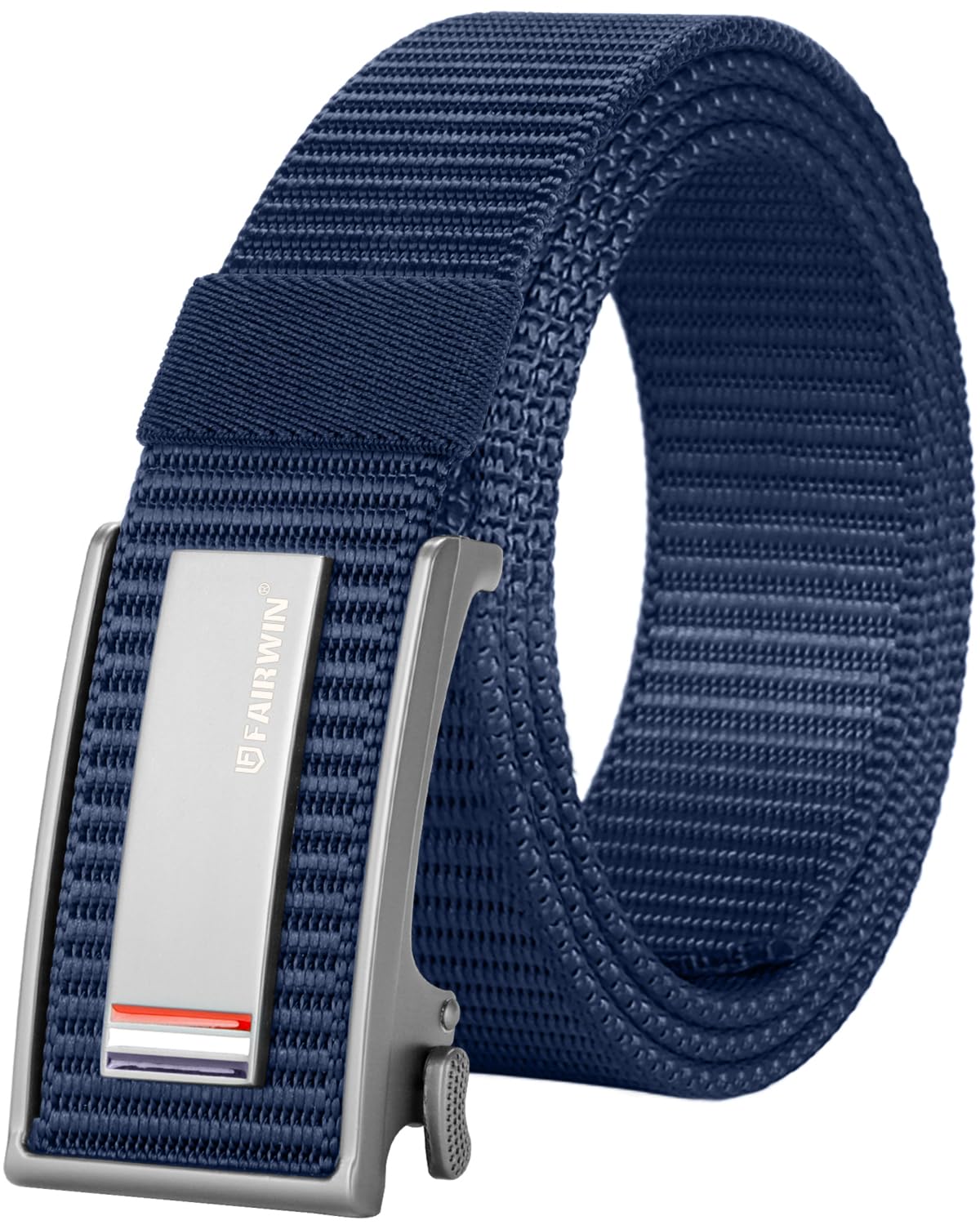 FAIRWIN Ratchet Nylon Golf Belts Causal for Jeans Adjustable Web Mens Belt Soft Canvas Hiking Work Carry Belt Cloth Fabric