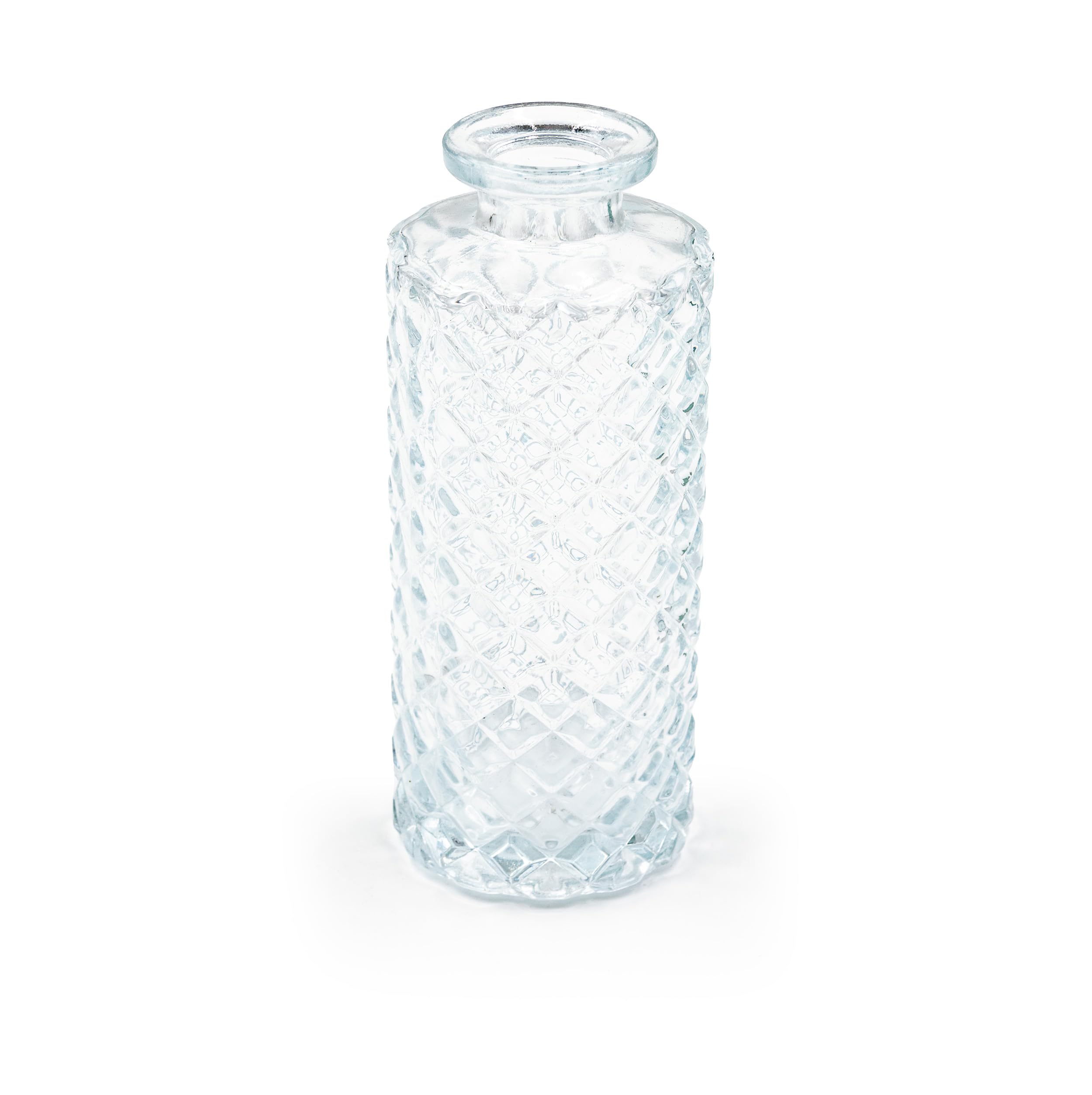 20er Set Kleine Vase Glas Deko Hochzeit - Vase Klein - Vase Modern - Deko Frühling - Pflanzen Deko Trockenblumen Set Vasen Hochzeitsdeko (Weiß)