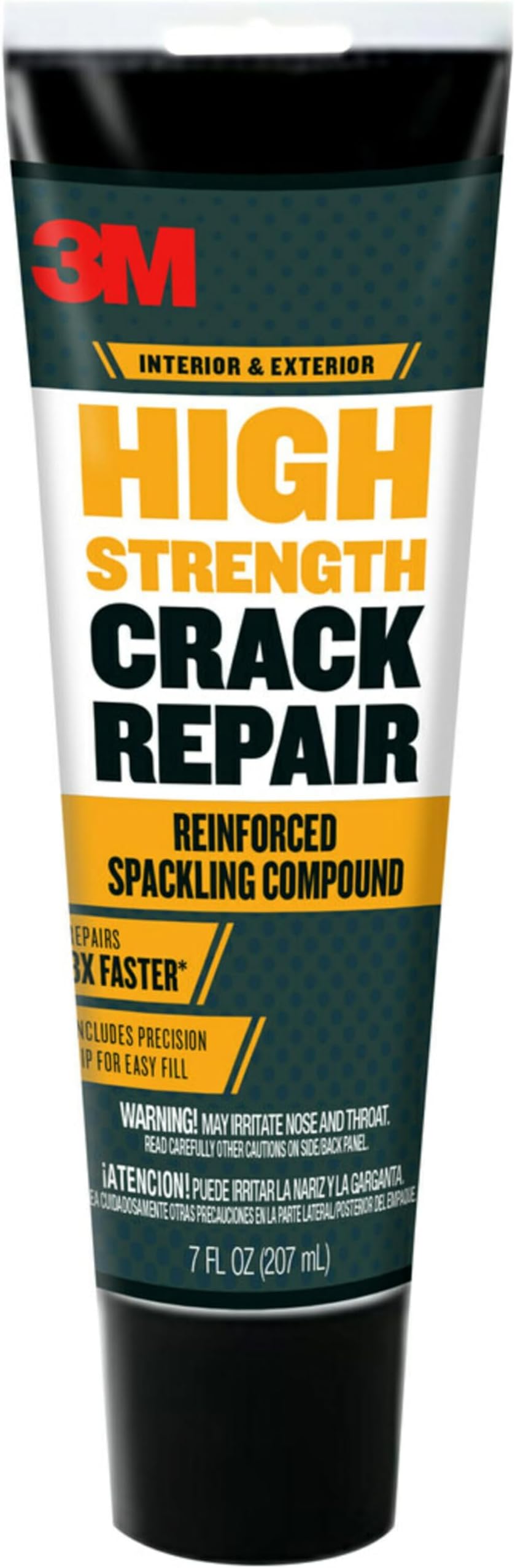 High Strength Crack Repair, 7 oz, Wall Crack Repair, Squeeze Tube for Easy Application Directly Into Cracks & Fractures, Repairs Damaged Areas on Walls & Ceilings (CR-7-SQ)