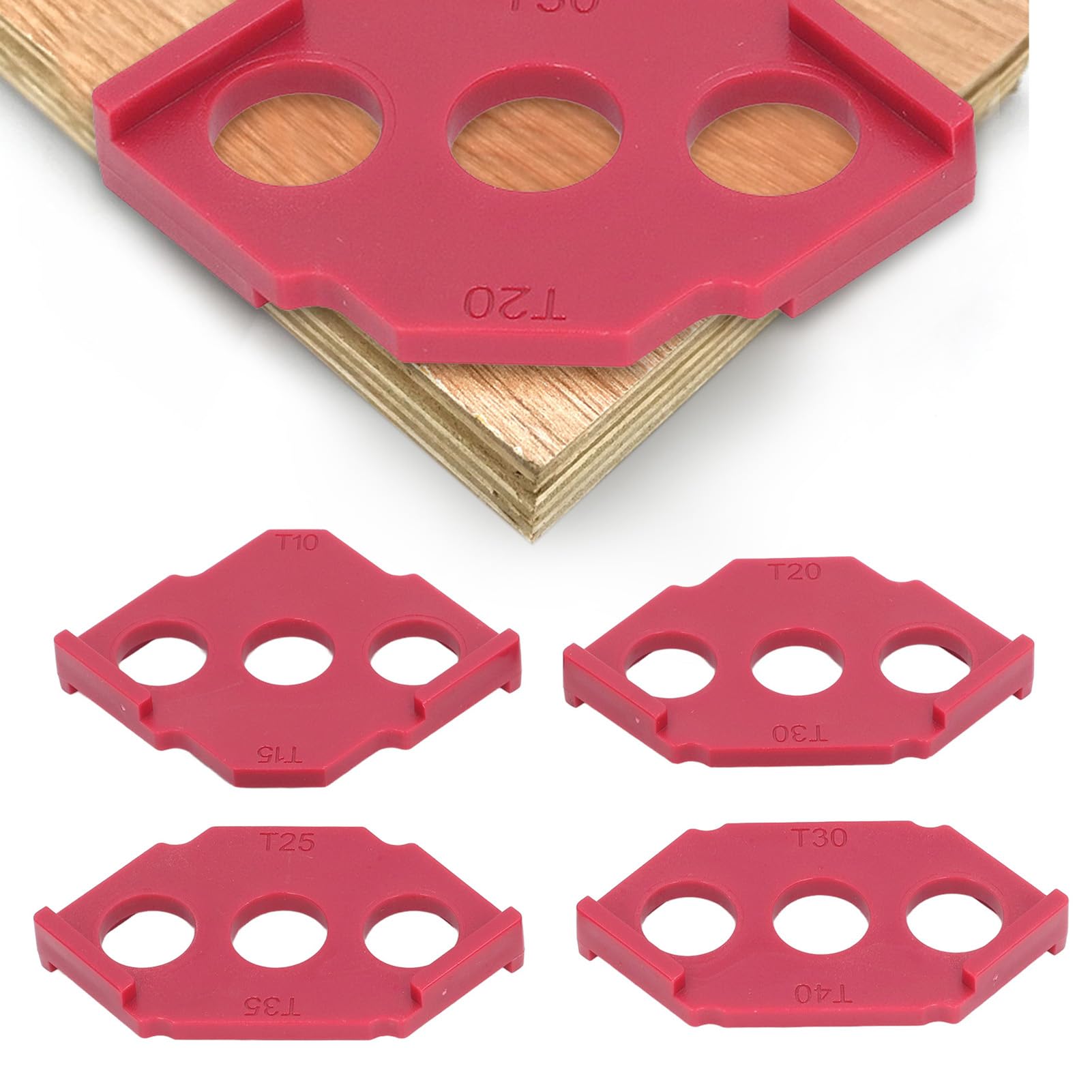 Corner Trimmer Template, Multi Specifications 3 Holes Fixing 4PCS