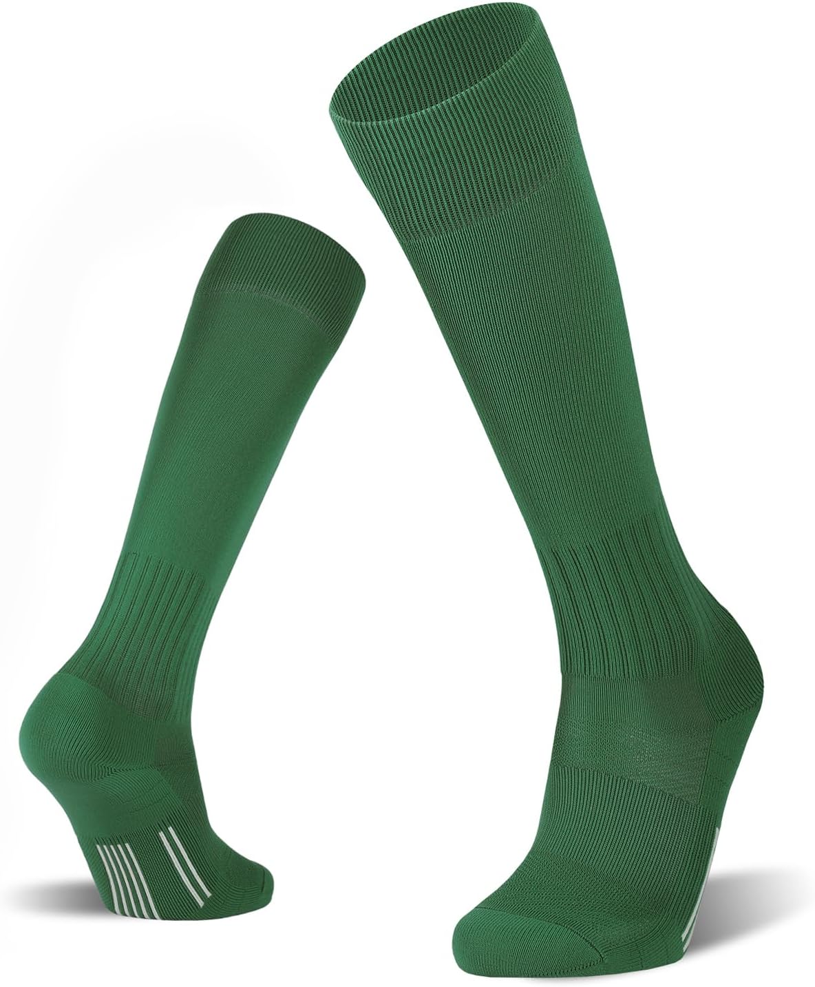 FITRELL 2/3 Pack Soccer Socks Baseball Softball For Youth Kids Boys Girls, Over-The-Calf Football Socks for Adult Men Women