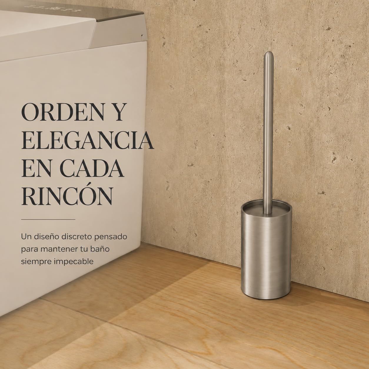 MEDIMEX Set Accesorios Baño 4 Piezas, Juego Completo de Baño | Renueva tu baño con un diseño uniforme y funcional que aporta orden, comodidad y un acabado moderno a tu espacio.