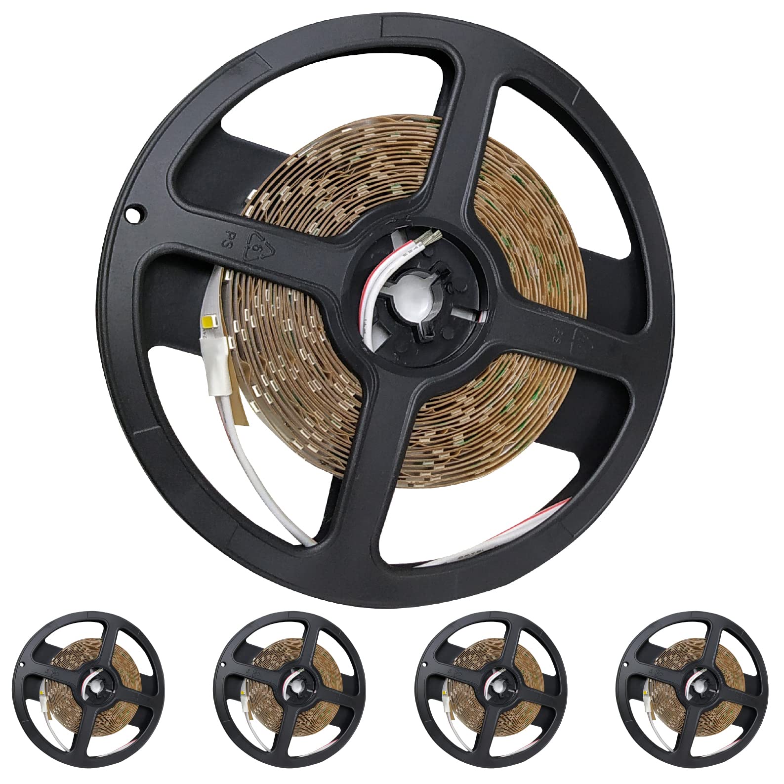 LED ATOMANT 5x Rollo 5m de Tira Luz LED 18W/metro a 24V Color Luz Neutra