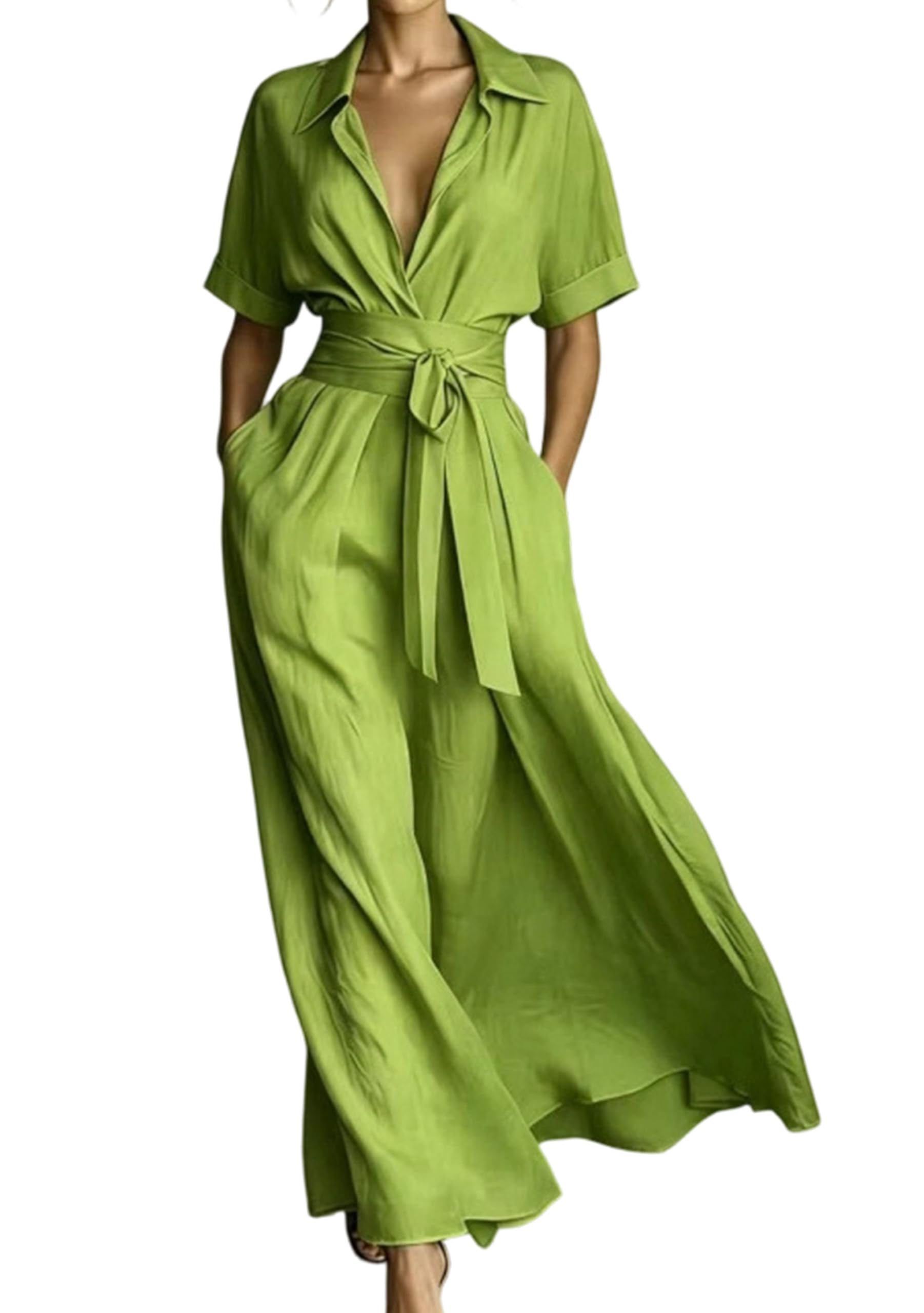 YMING Mujeres Vestidos Largos Informales para Las Vacaciones
