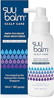 Suu Balm - Scalp Care Rapid Itch Relief Spray Moisturiser - Dry, Itchy, Flaky Scalp Treatment (40ml)