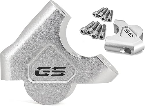 ARMERI Riser Clamps R 1200 GS LC R1200GS Adventure ADV R1250GS S1000XR Motorcycle Handle Bar Riser Clamp Extend Handlebar Adapter (Color  Silver-GS)