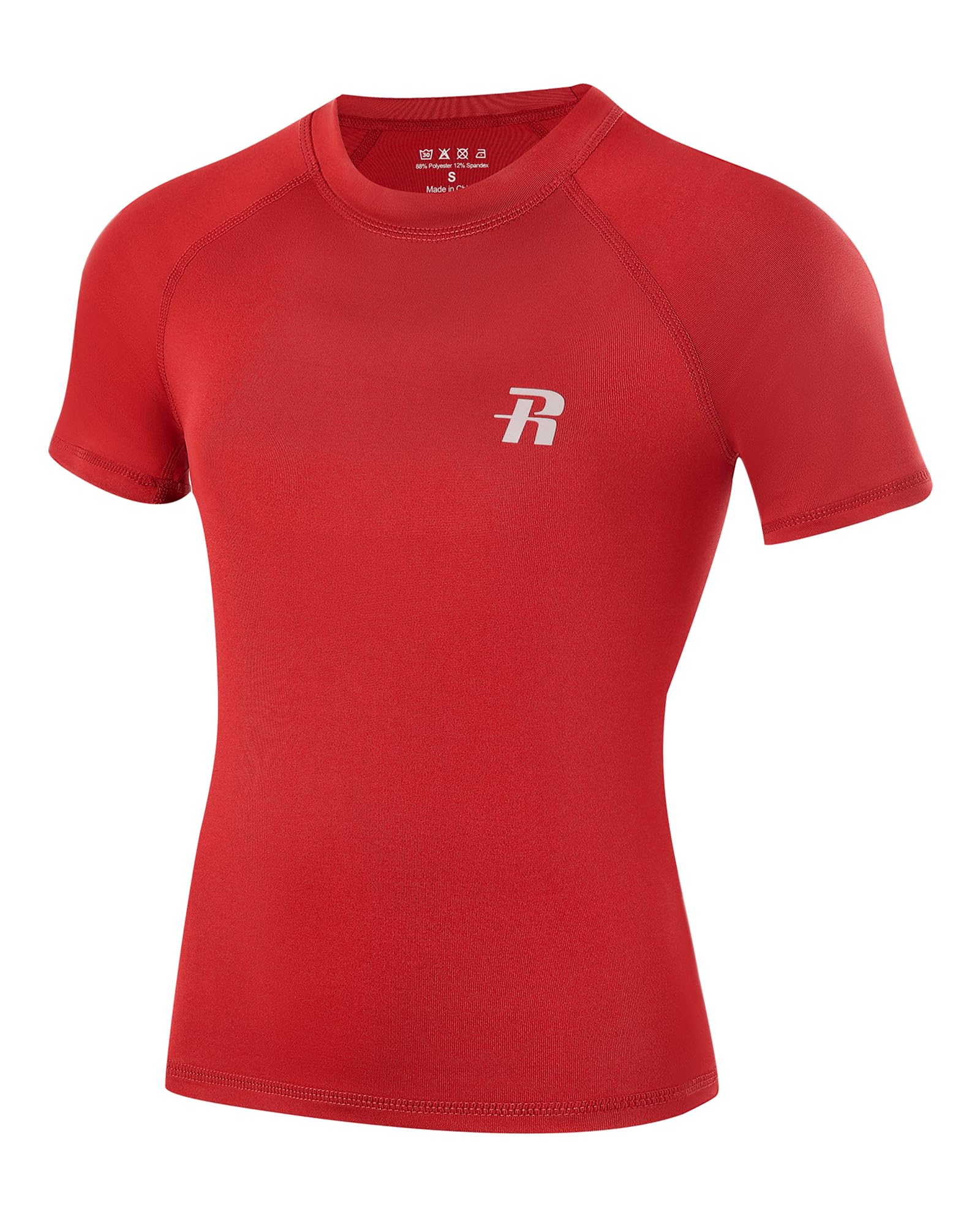 Boys Compression Shirt Short Sleeve Youth Basketball Undershirt Kids Quick Dry Athletic Base Layer T-Shirt