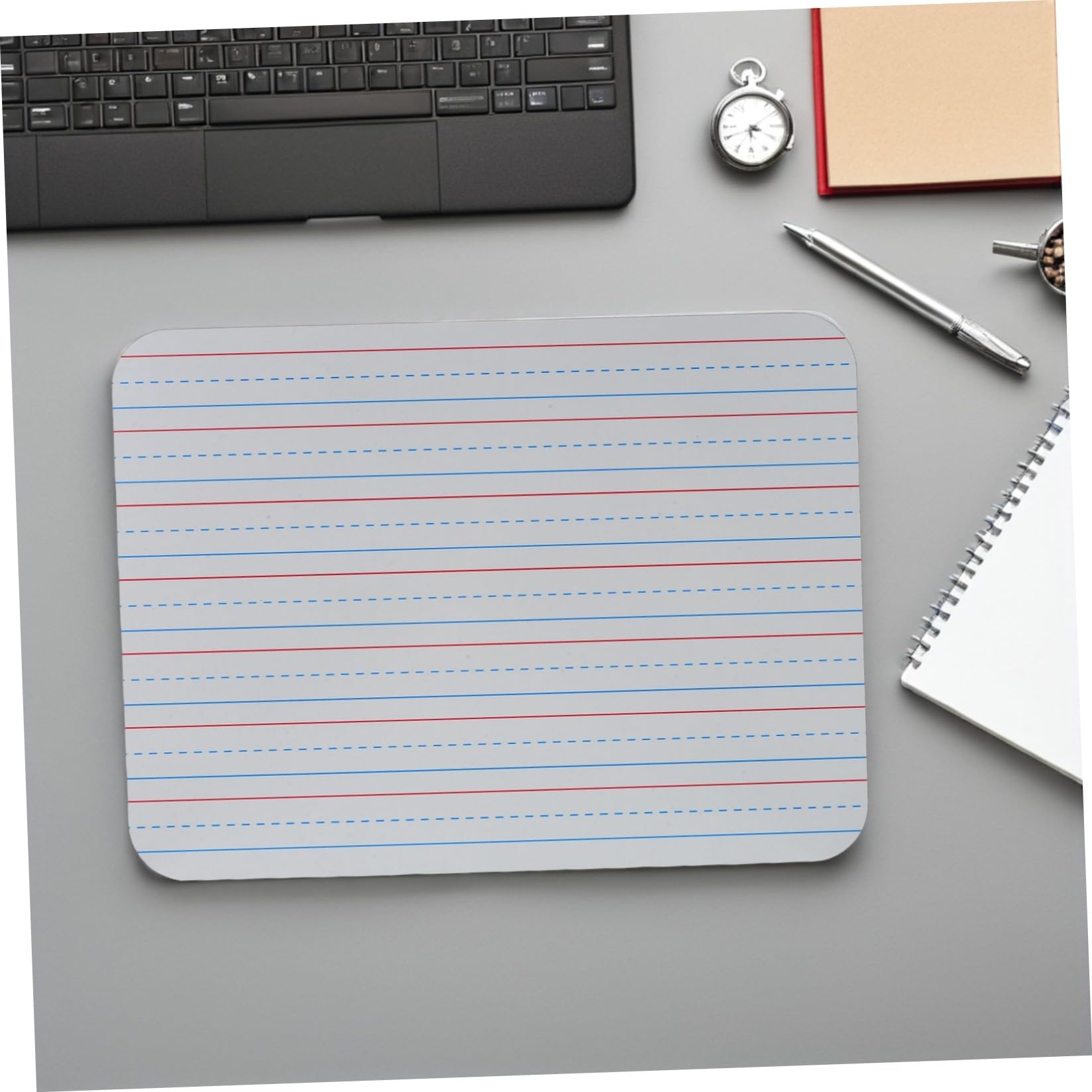 Hemobllo Tableaux Blancs Effaçables à Sec avec Lignes Lot de 5 Support D'écriture Claire, Facile à Effacer et Réécrire, Planche Haute pour Enseignants et Étudiants