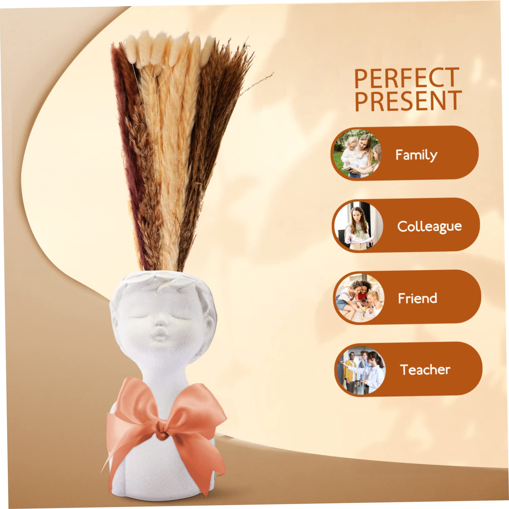 Zerodeko 2ensembles Pampas Séchées Artificielles De Tiges De Fleurs Décoratives pour Décoration DIY Ambiance pour Mariages Et Événements pour Maison Et Bureau