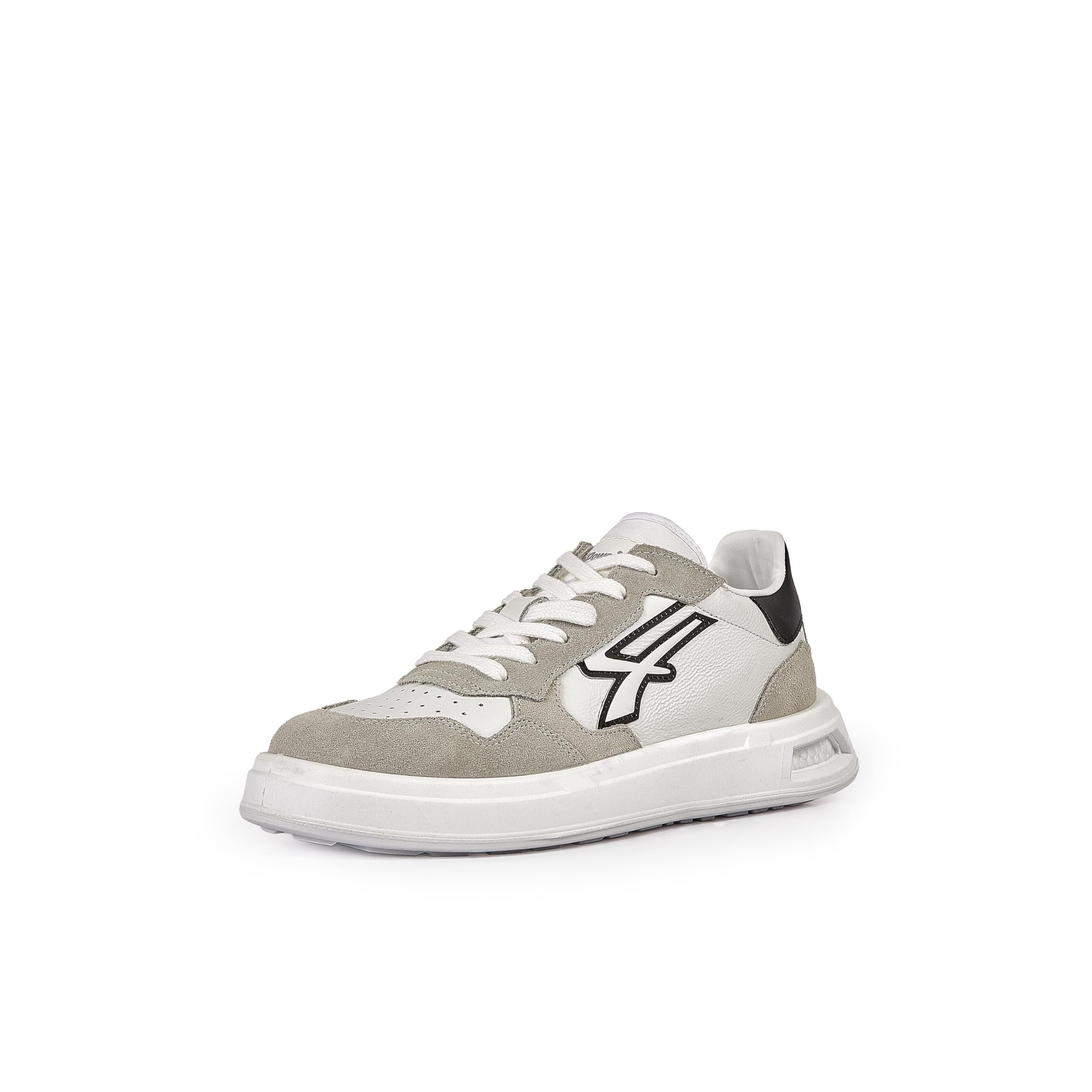 U-Power Urban Lifestyle Helix, Scarpe Sportive e Casual Bianche, Nere e Beige in Morbida Pelle. Sneakers Basse con Suola Antiscivolo con Inserto Infinergy, Ideali per l'uso Quotidiano.