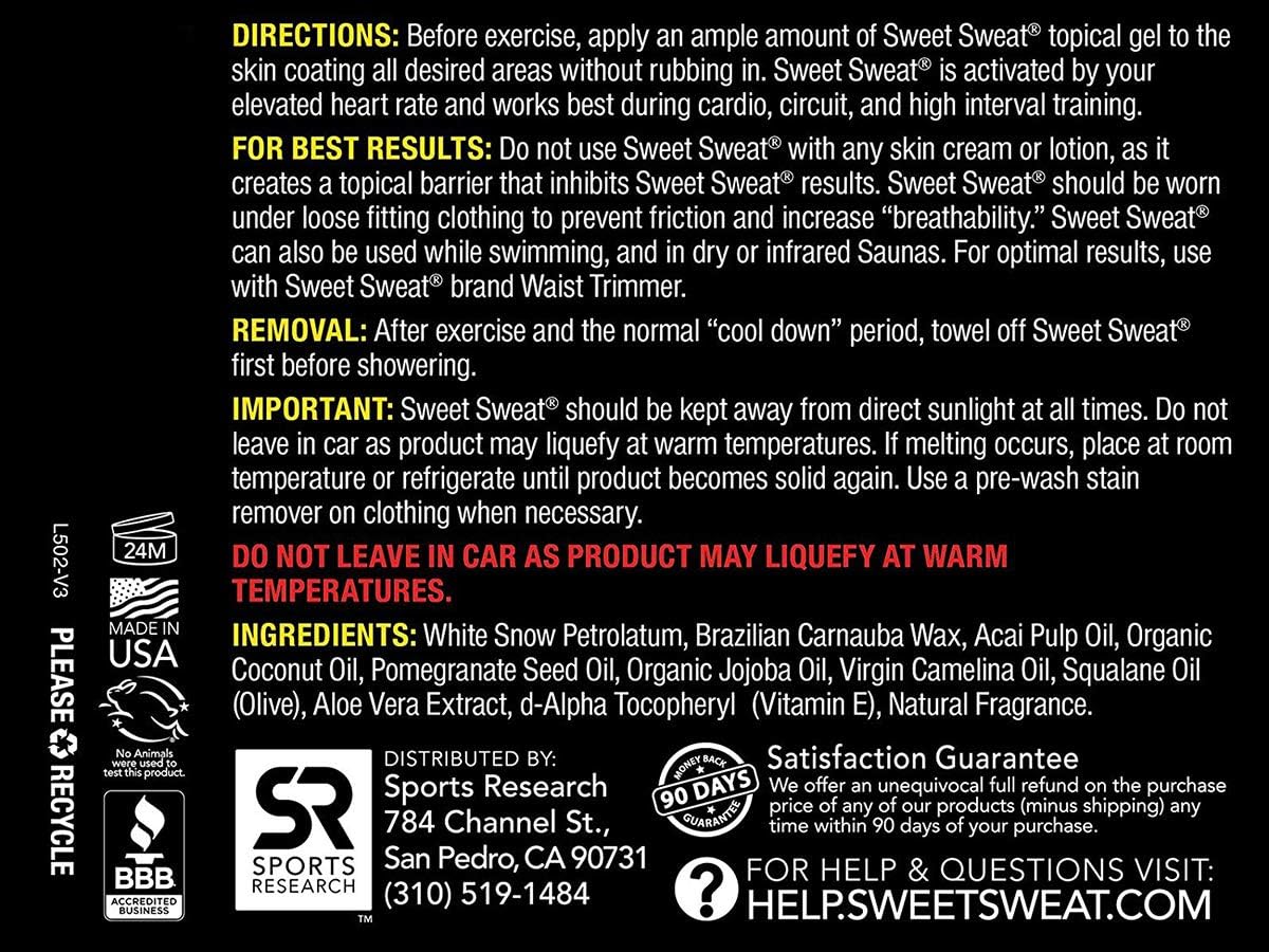 Sweet Sweat Skin Cream, 13.5 Ounce