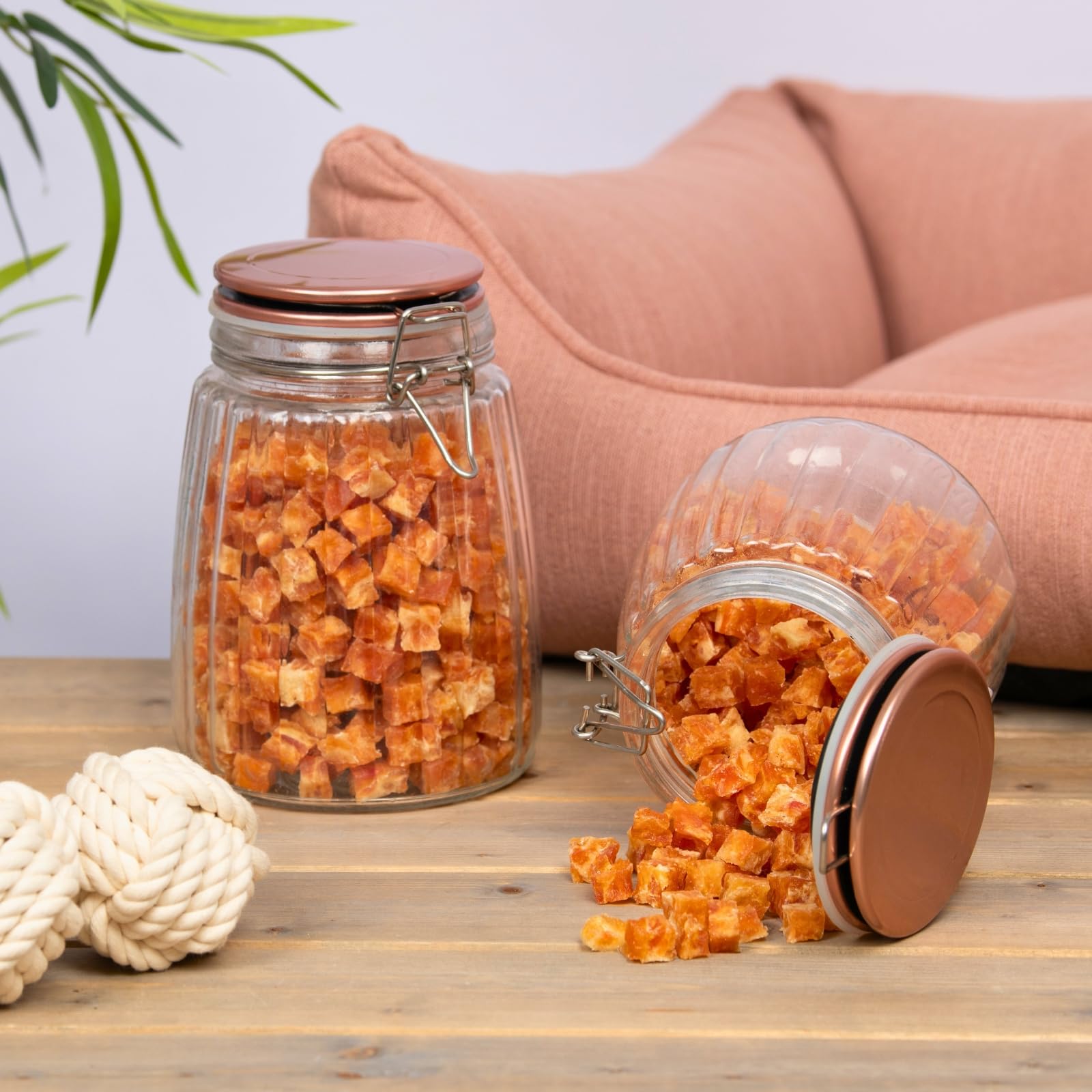 Lyra Pet® 5 kg Hühnerfleischwürfel mit Fisch - Kausnack für Hunde