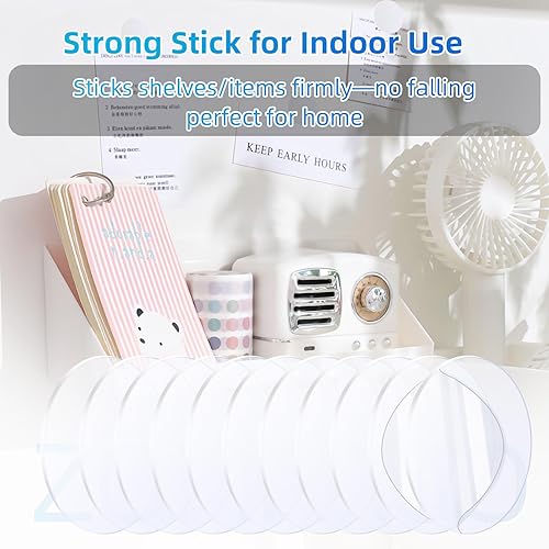 Miniatura 4 de 20PCS Heavy Duty Double Sided Adhesive Mounting Circle Tape- Waterproof,Strong Adhesion,Clear, High Strength,No Residue Removability for