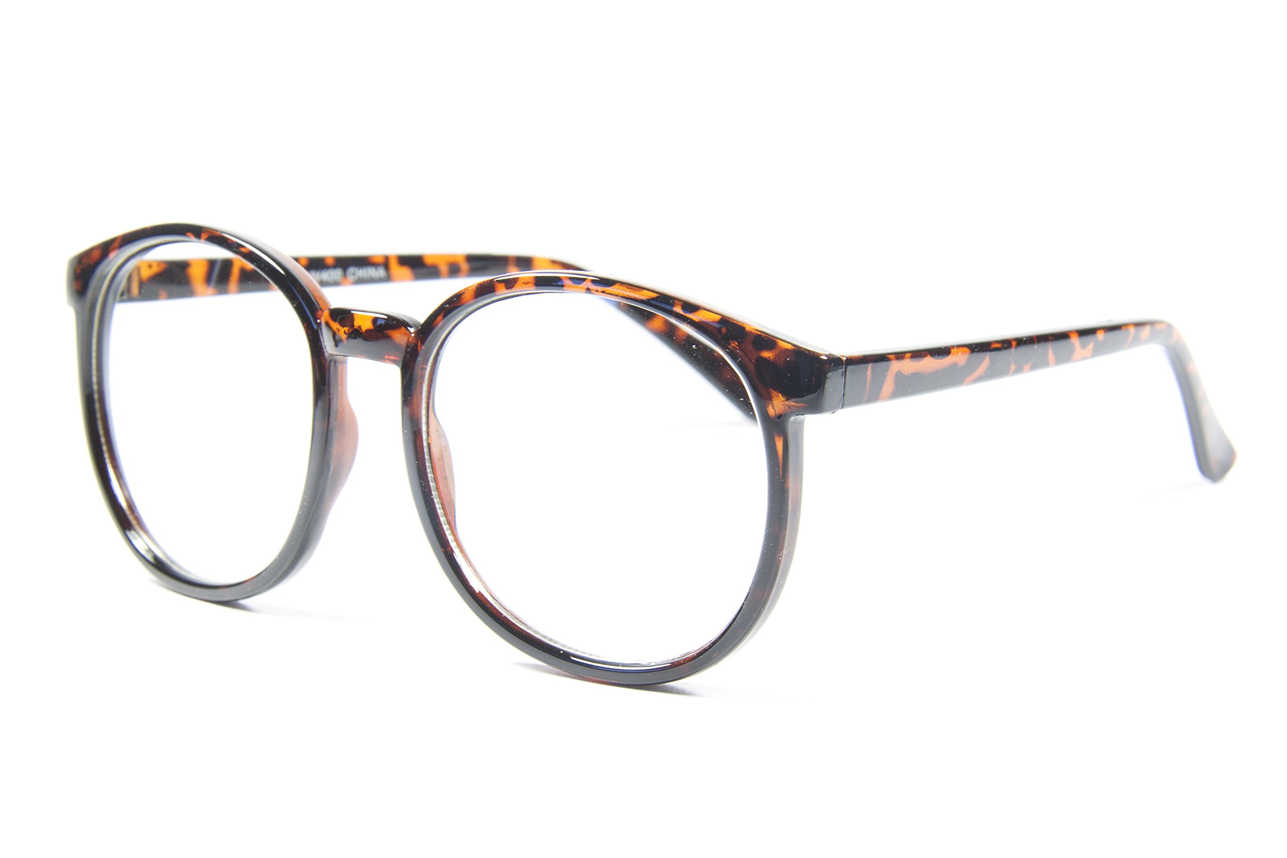 5Zero1 Oversize Big Frame Student Nerd Classic Rounded Korean Style Fashion Clear Lens Glasses