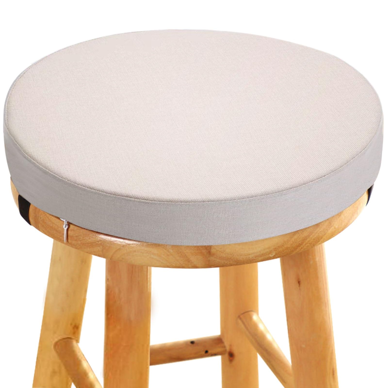 Uyeoco Color 14 45D Foam Round Seat Cushion 5/8Cm Thick,30/33/35/40/45/50Cm Anti-Slip Buckle Round Stool Cushion, Circle Dining Chair Pad With Removable Cover For Dining Kitchen Bar Chairs Indoors Outdoors(,5
