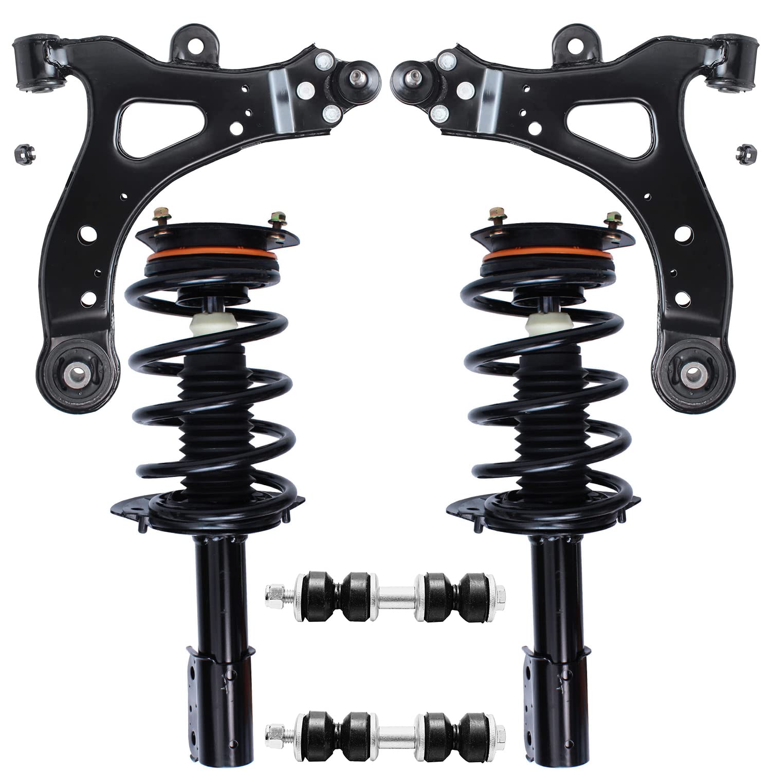 Detroit Axle - 6pc Front End Suspension Kit for 2002-2007 Buick Rendezvous