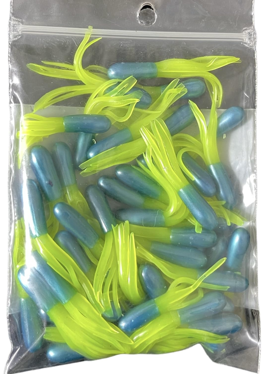 New 50 pk 1.5" Southern Crappie Pro Fishing Tube Jig Skirts Perch Bluegill Bream All-Purpose Freshwater Equipment Saltwater Lure Bait Kit Little Hustler
