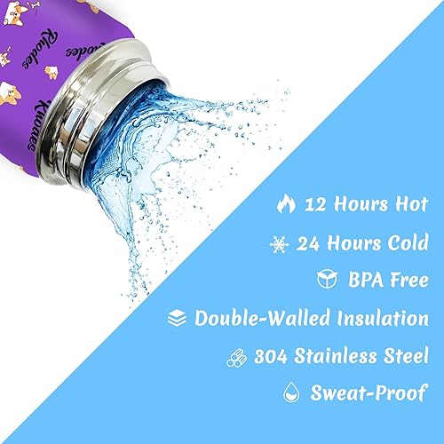 Miniatura 5 de Botella de agua personalizada con tapa de popote para la escuela, 18/24/32 onzas, botella de agua deportiva de acero inoxidable aislada